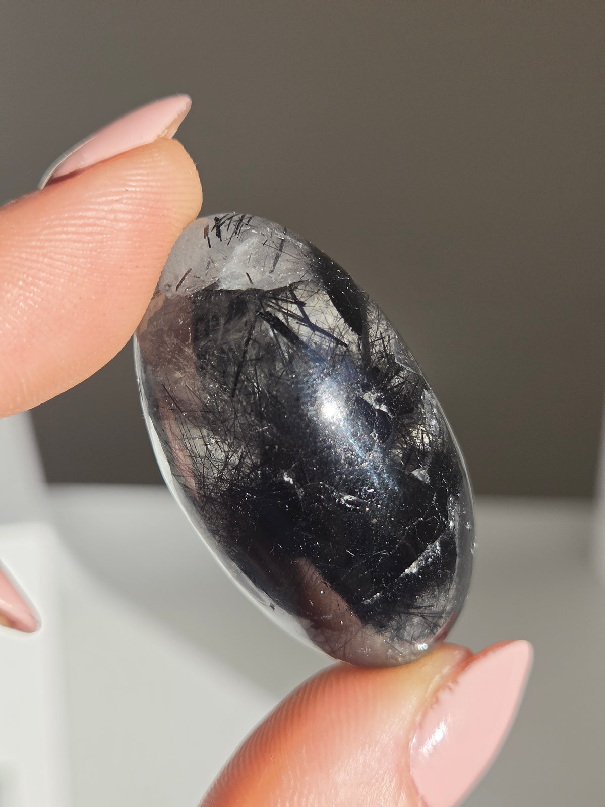 Black Tourmaline x Quartz Shiva 001
