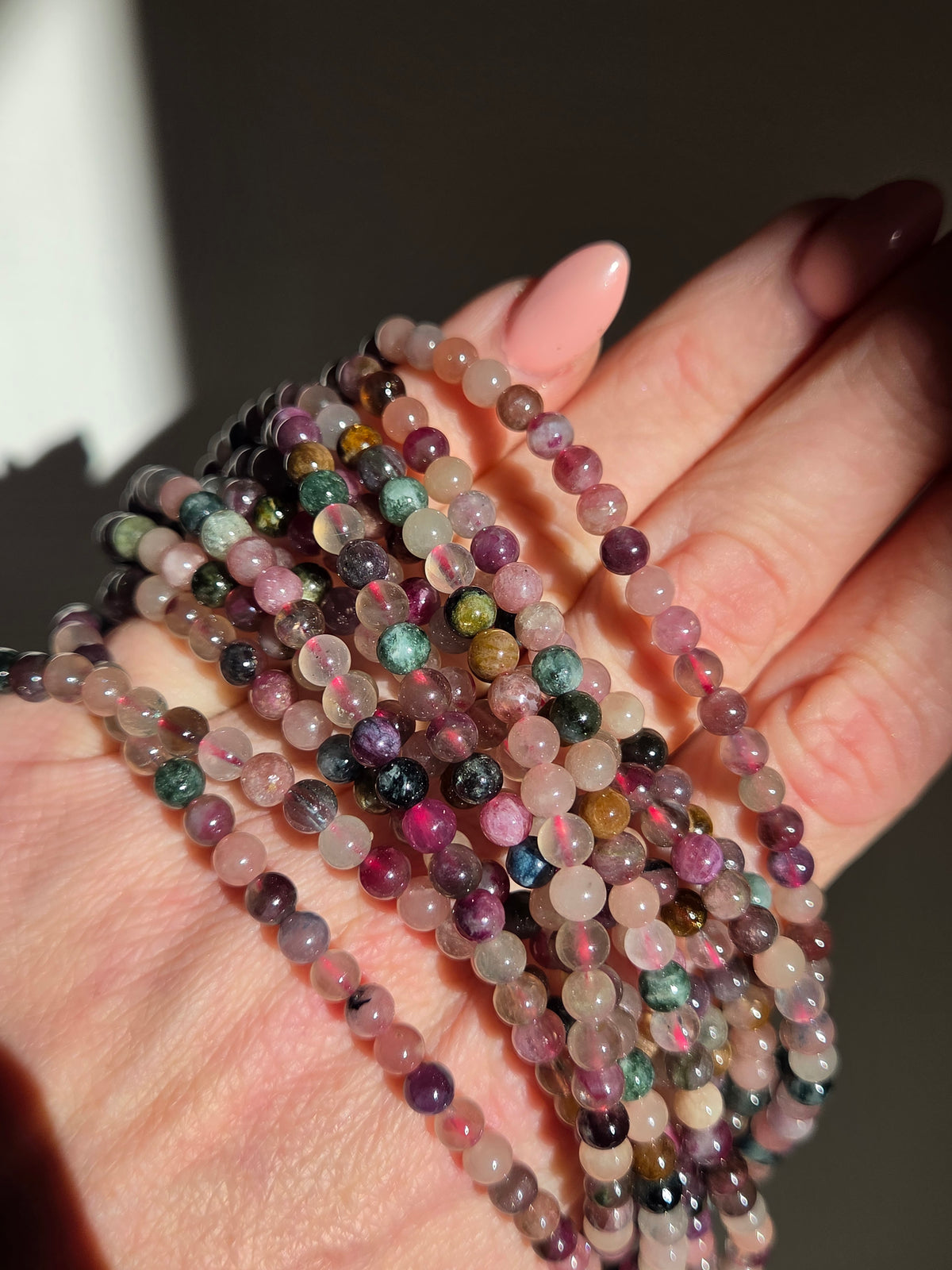 Tourmaline 3 wrap Bracelet | 5mm