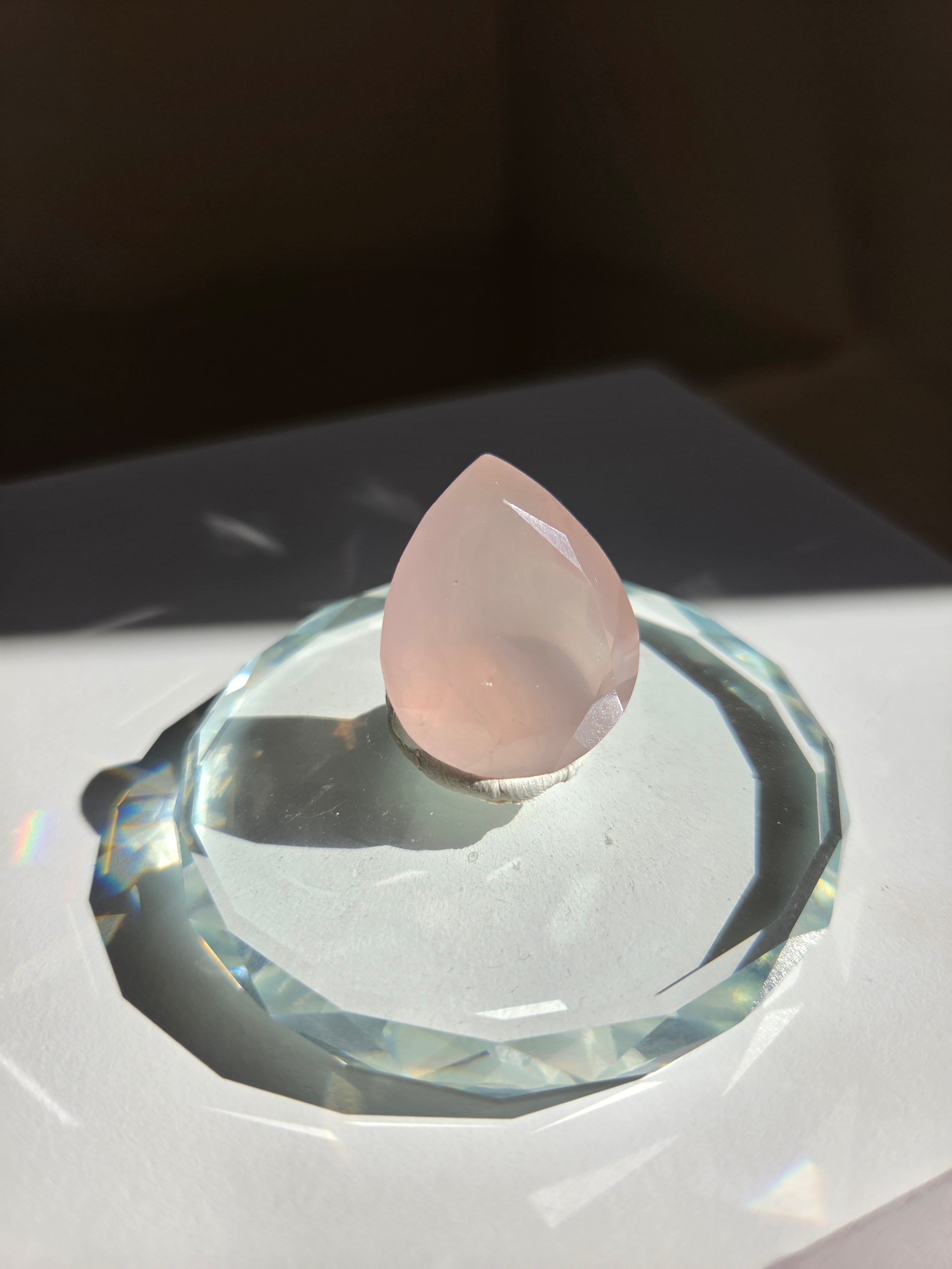 Faceted Rose Quartz 006
