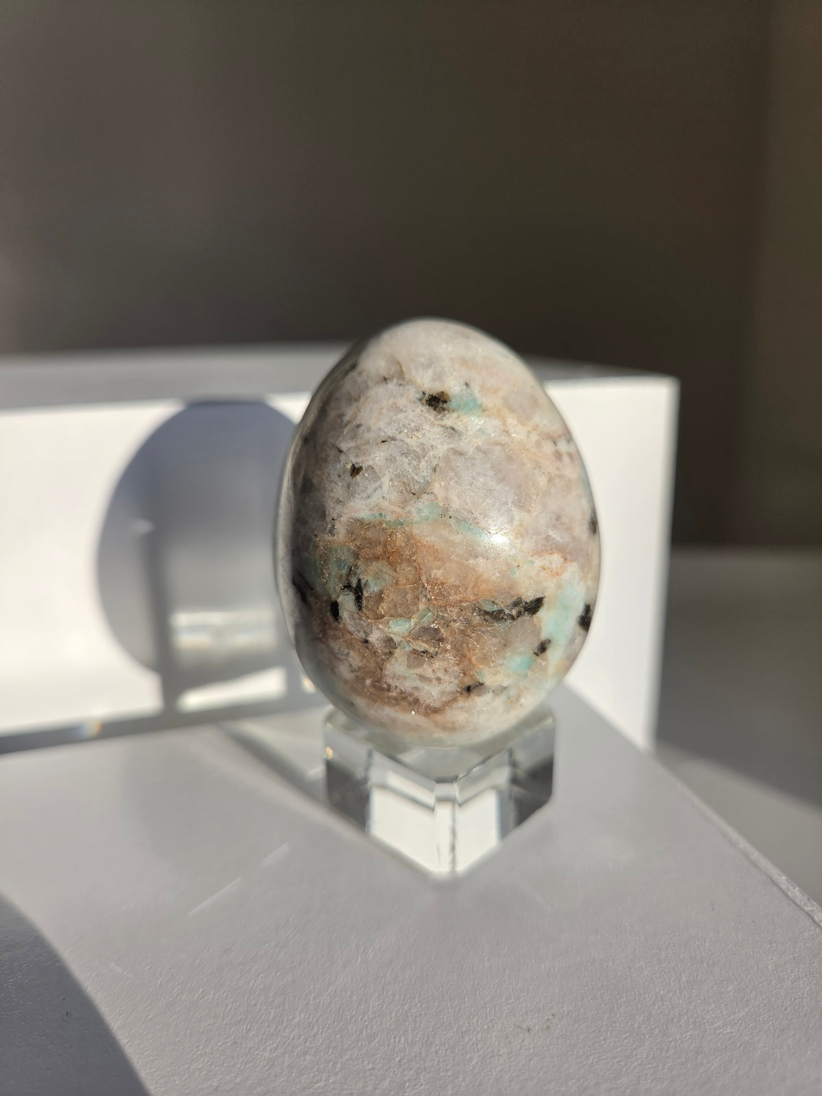 Amazonite x Quartz Egg 002