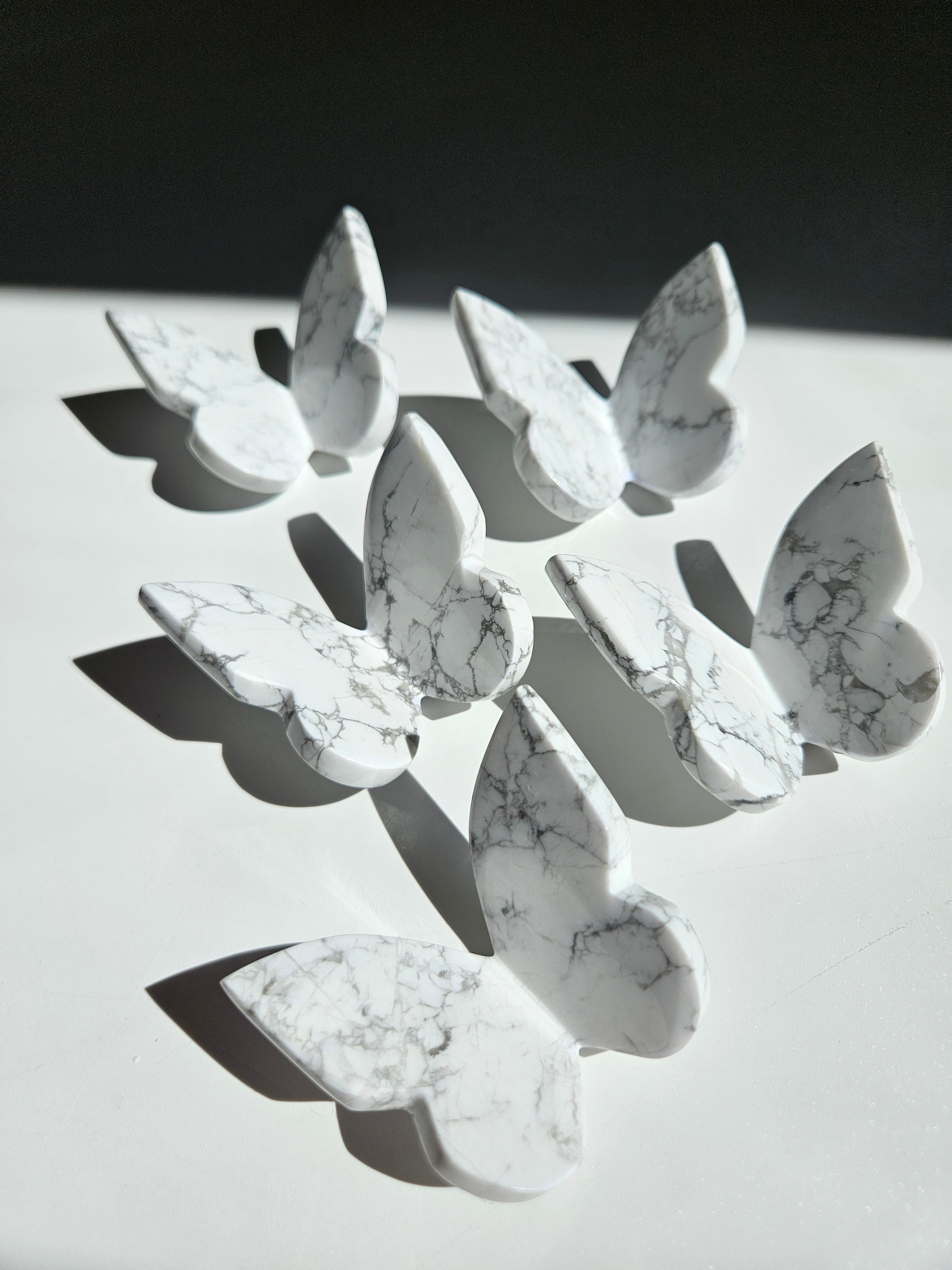 White Howlite Butterfly