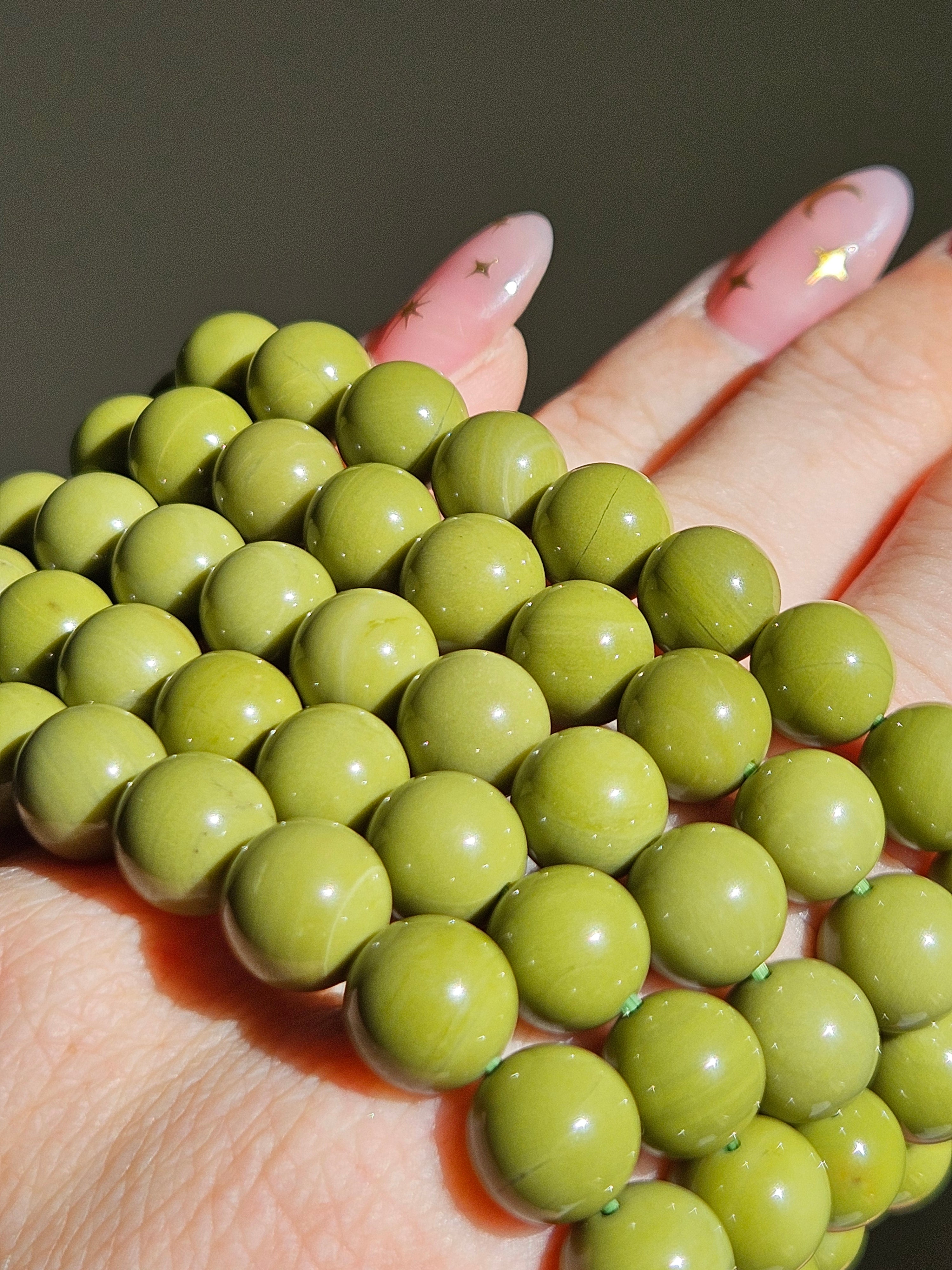 Matcha Alashan Agate Bracelet | 9mm