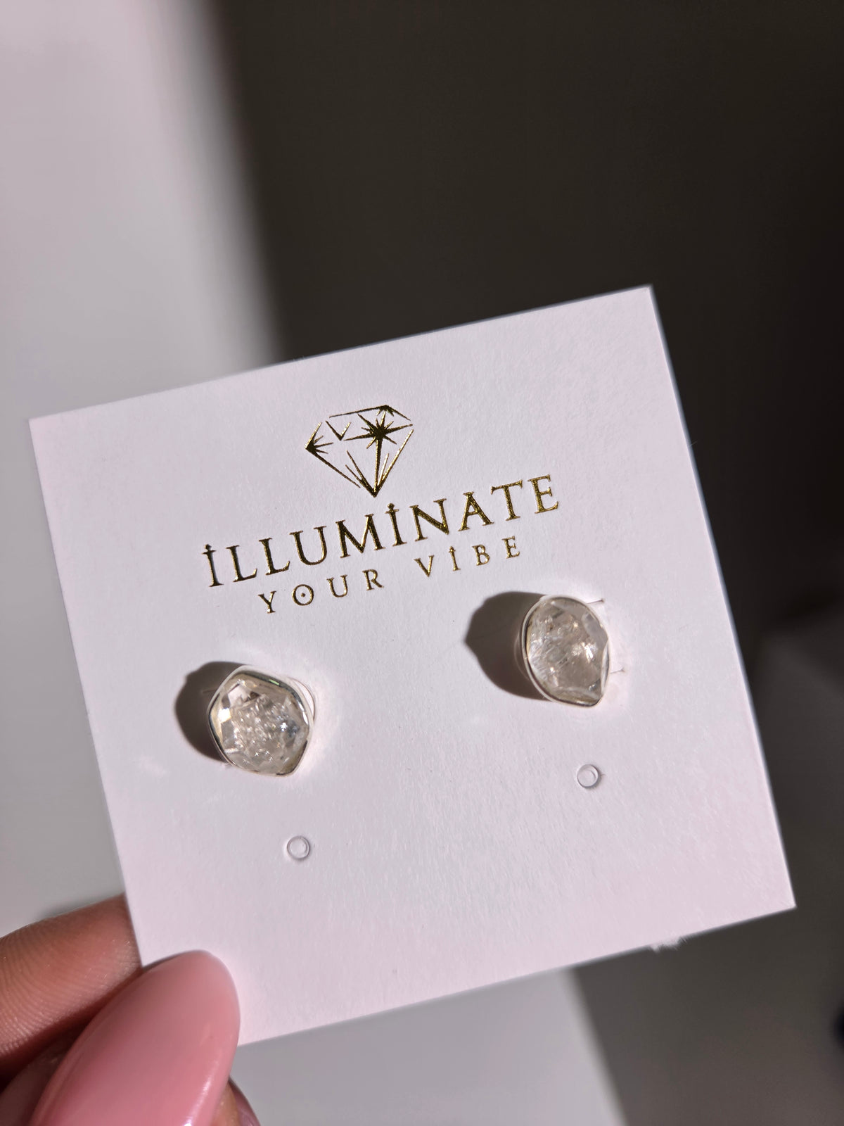Herkimer Diamond Stud Earrings 003