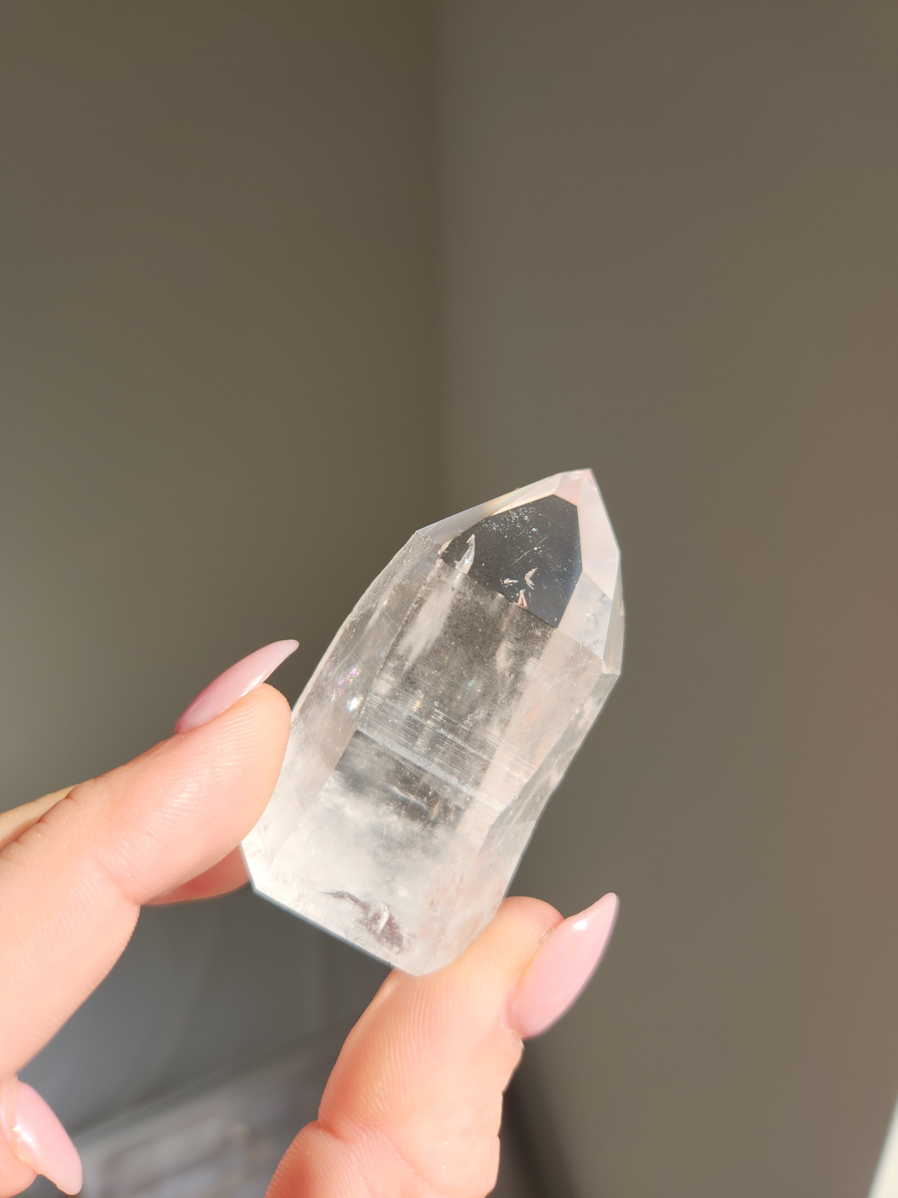 Semi Polished Lemurian Quartz Tower 002