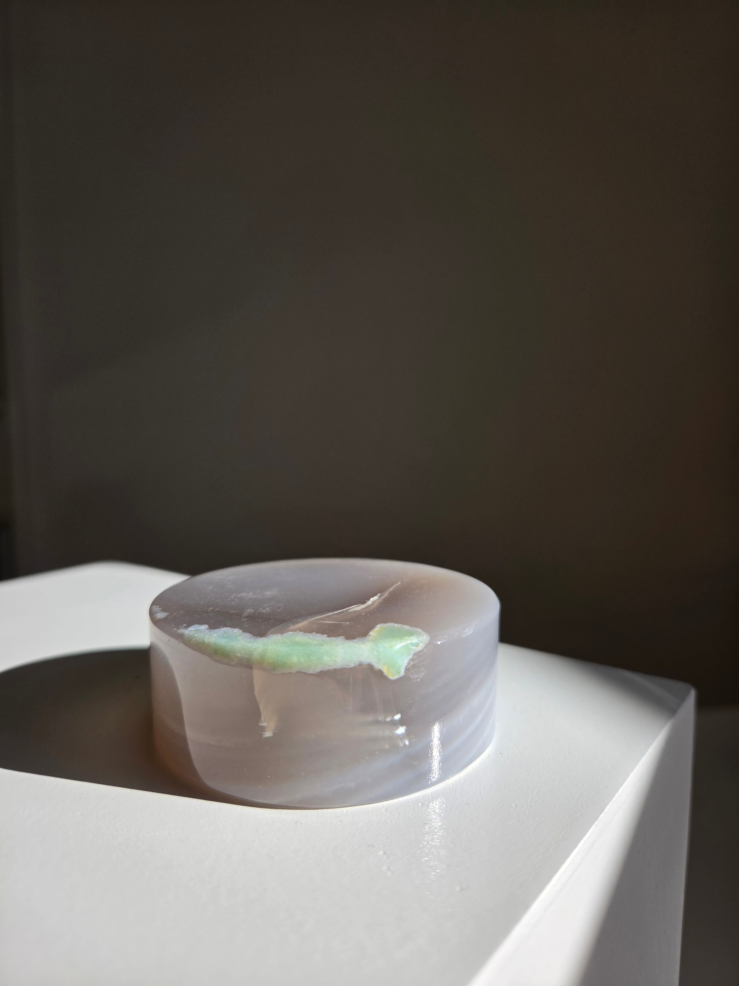 Flower Agate Disk 004