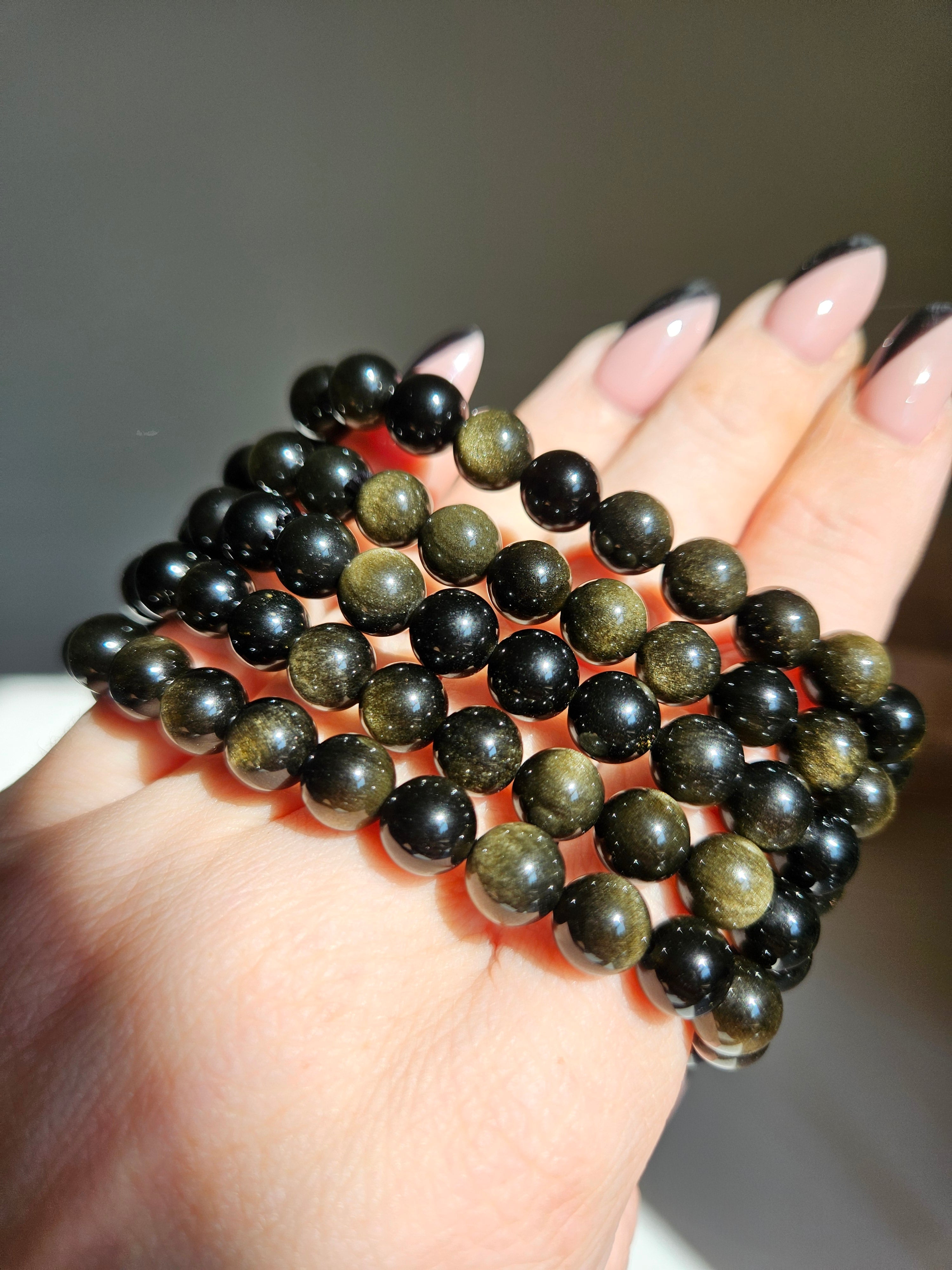 Golden Obsidian Bracelet | 8mm