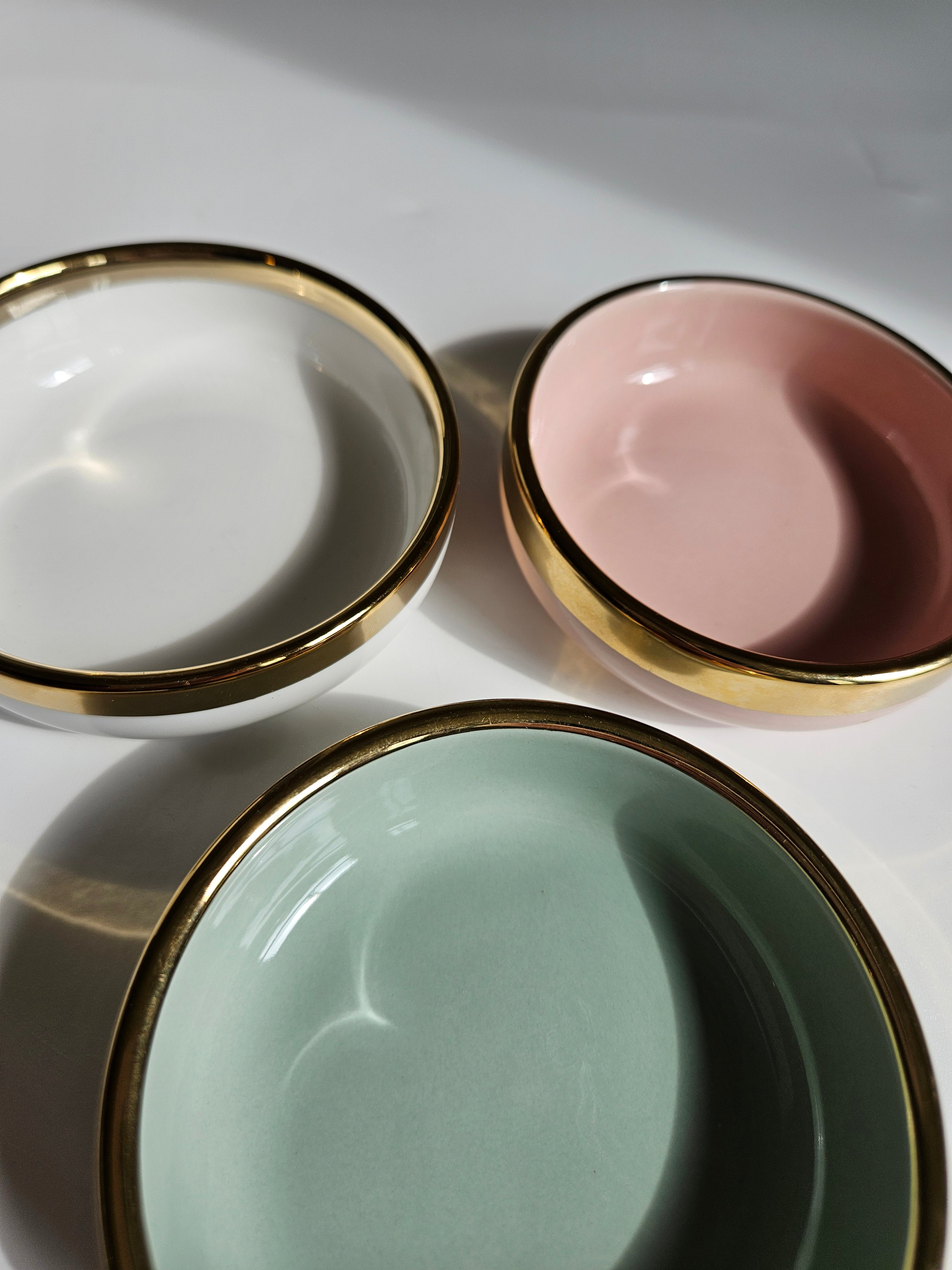 Gold Trim Dish | now available in teal