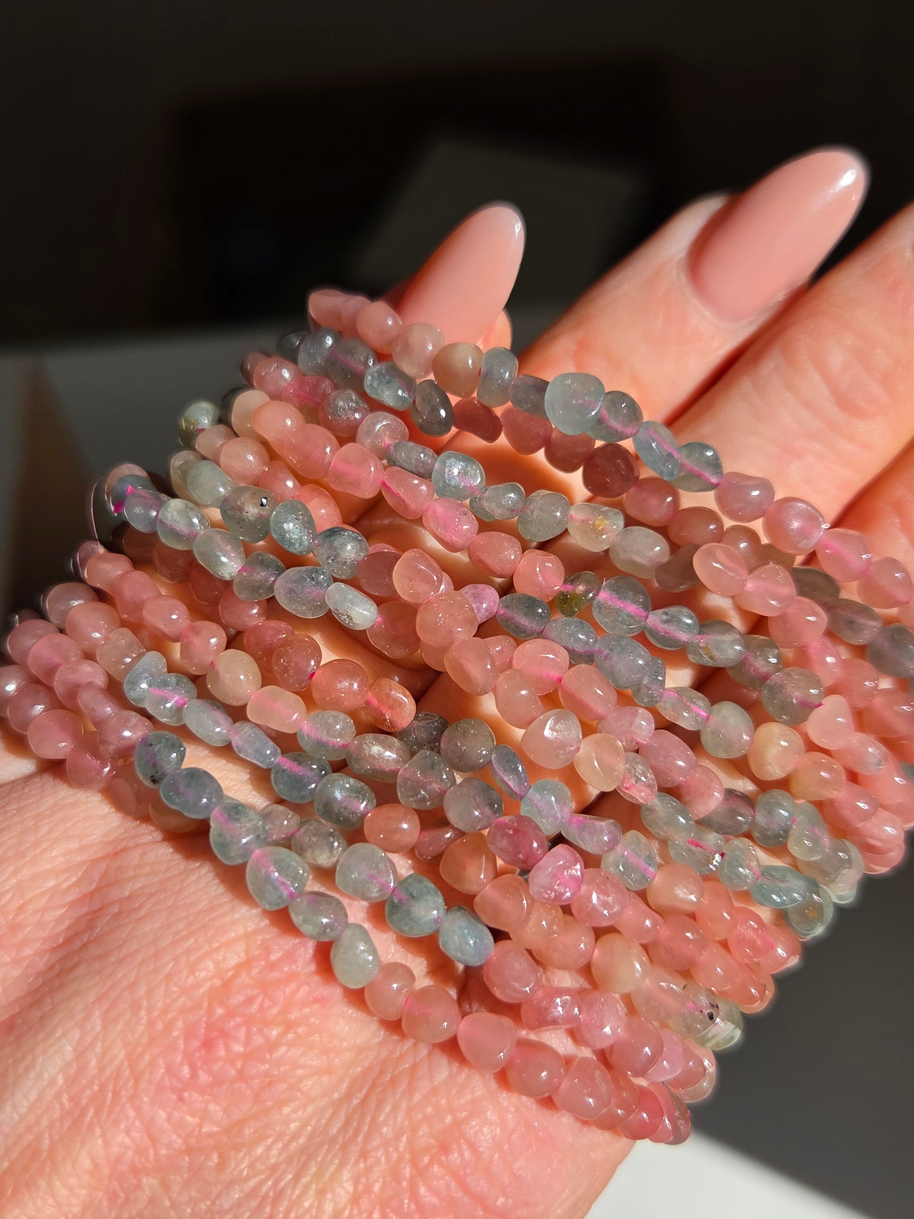 Tourmaline Bracelet | pebble beads