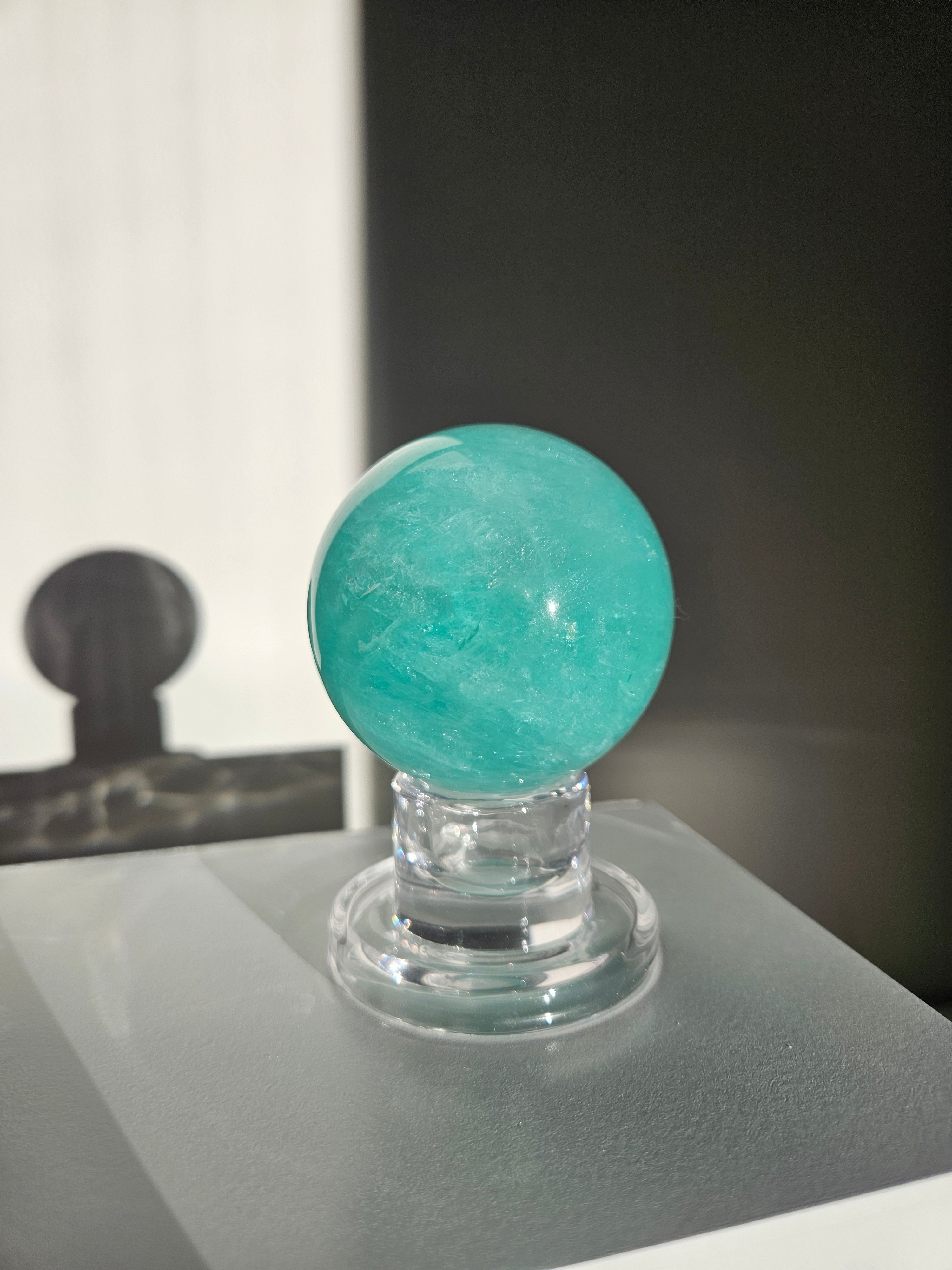 Green Fluorite Sphere 002