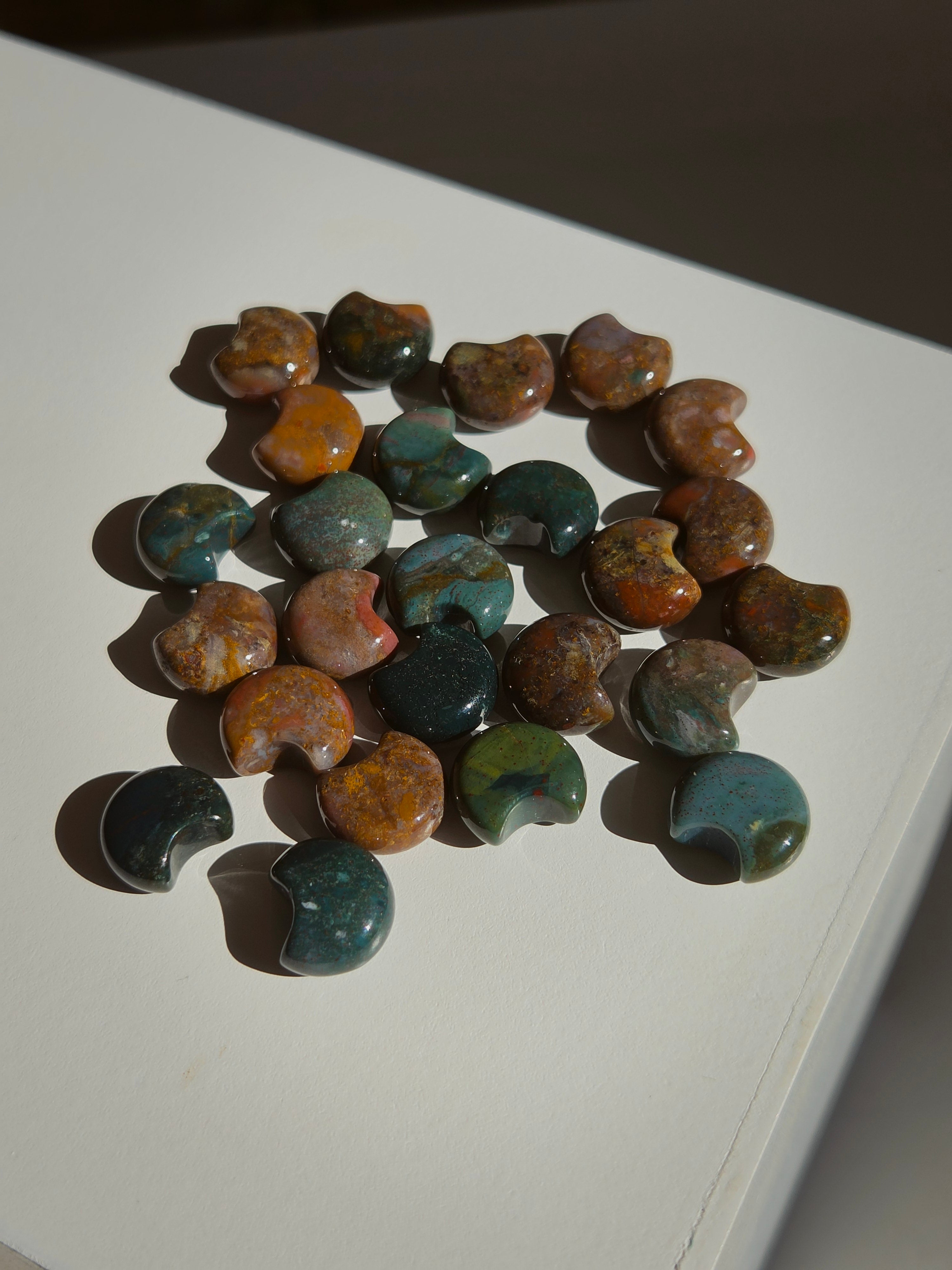 Sea Jasper Mini Moon Set