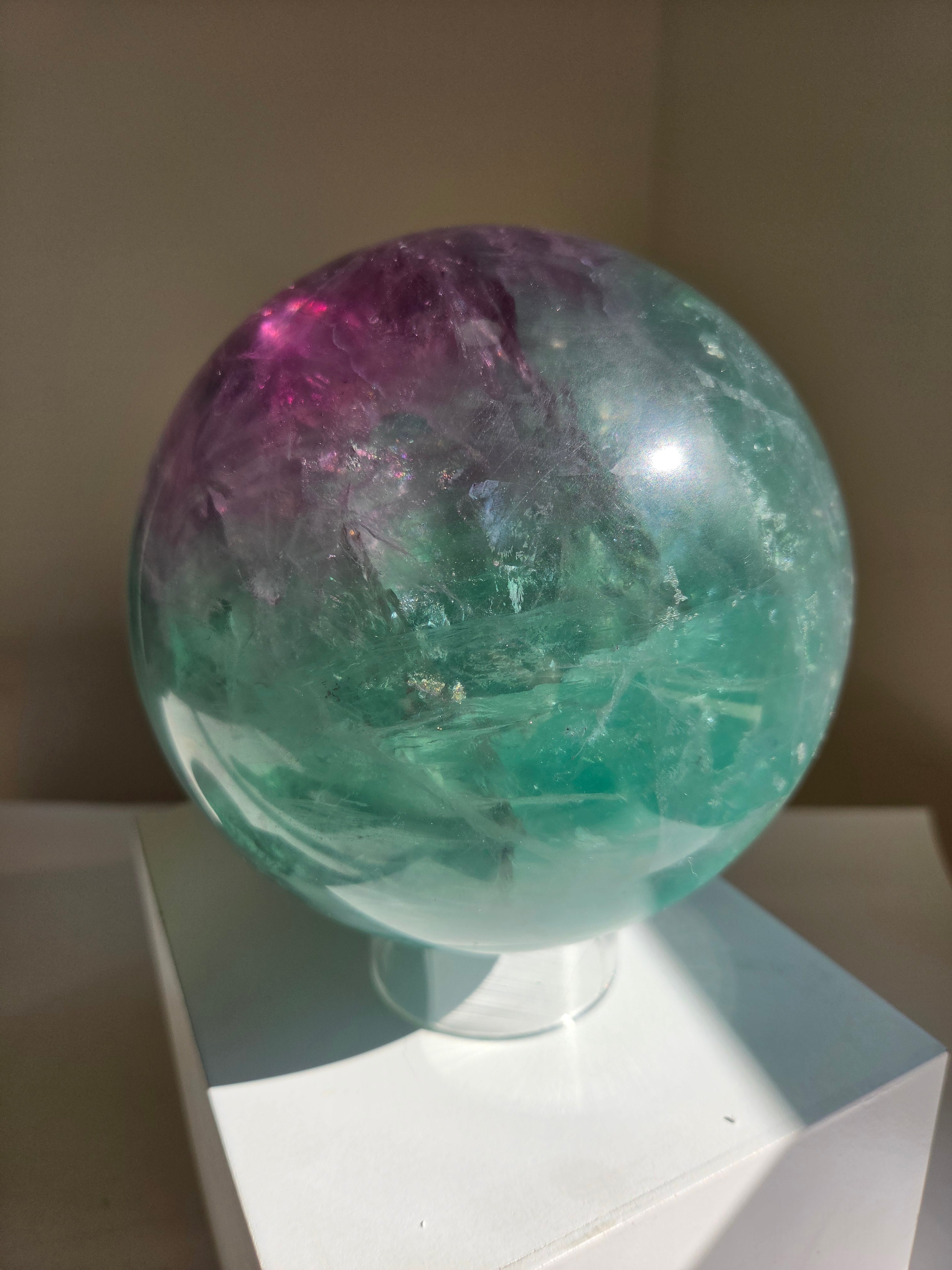 Fluorite Statement Sphere