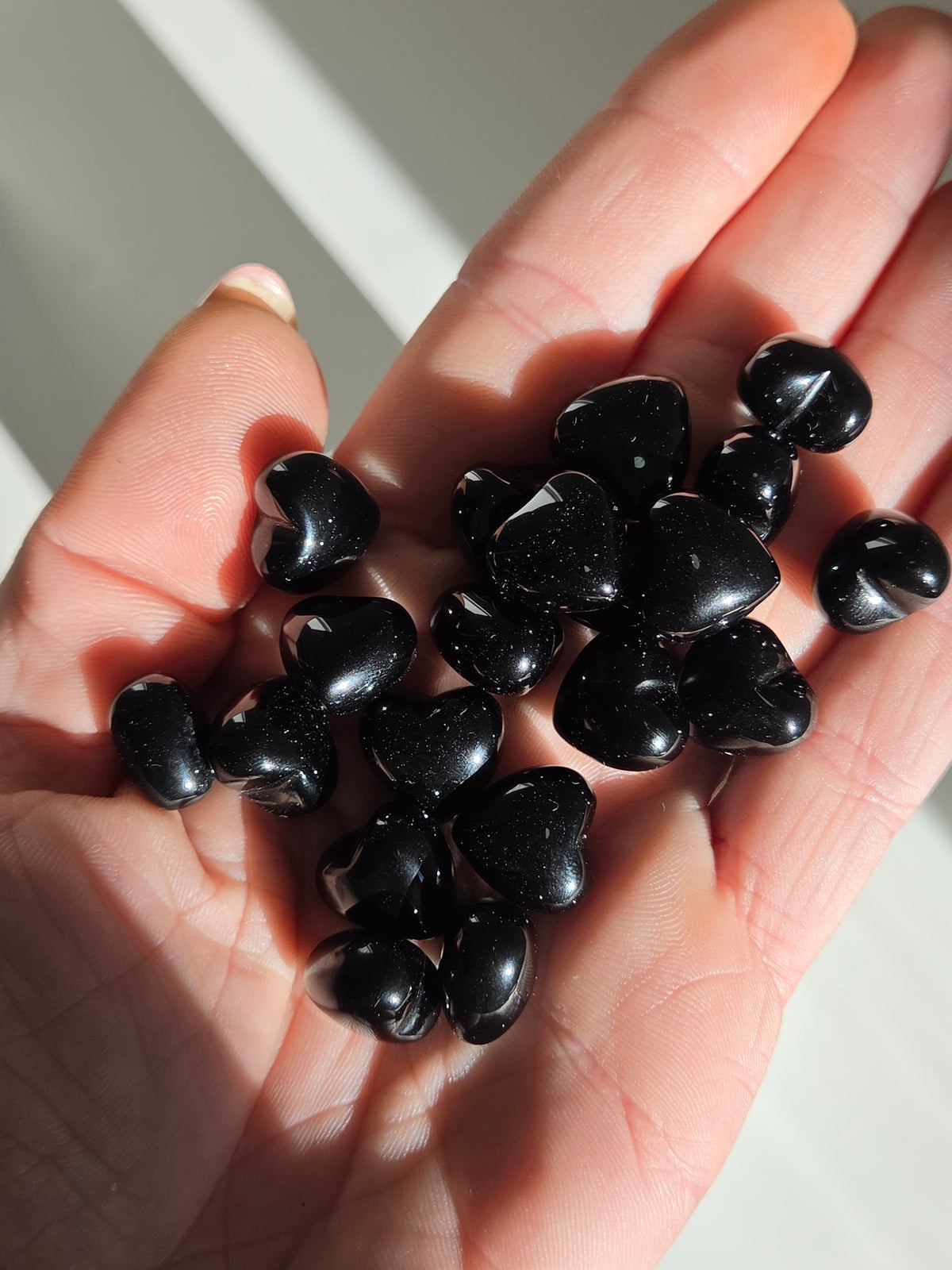 Obsidian Mini Hearts | set of three