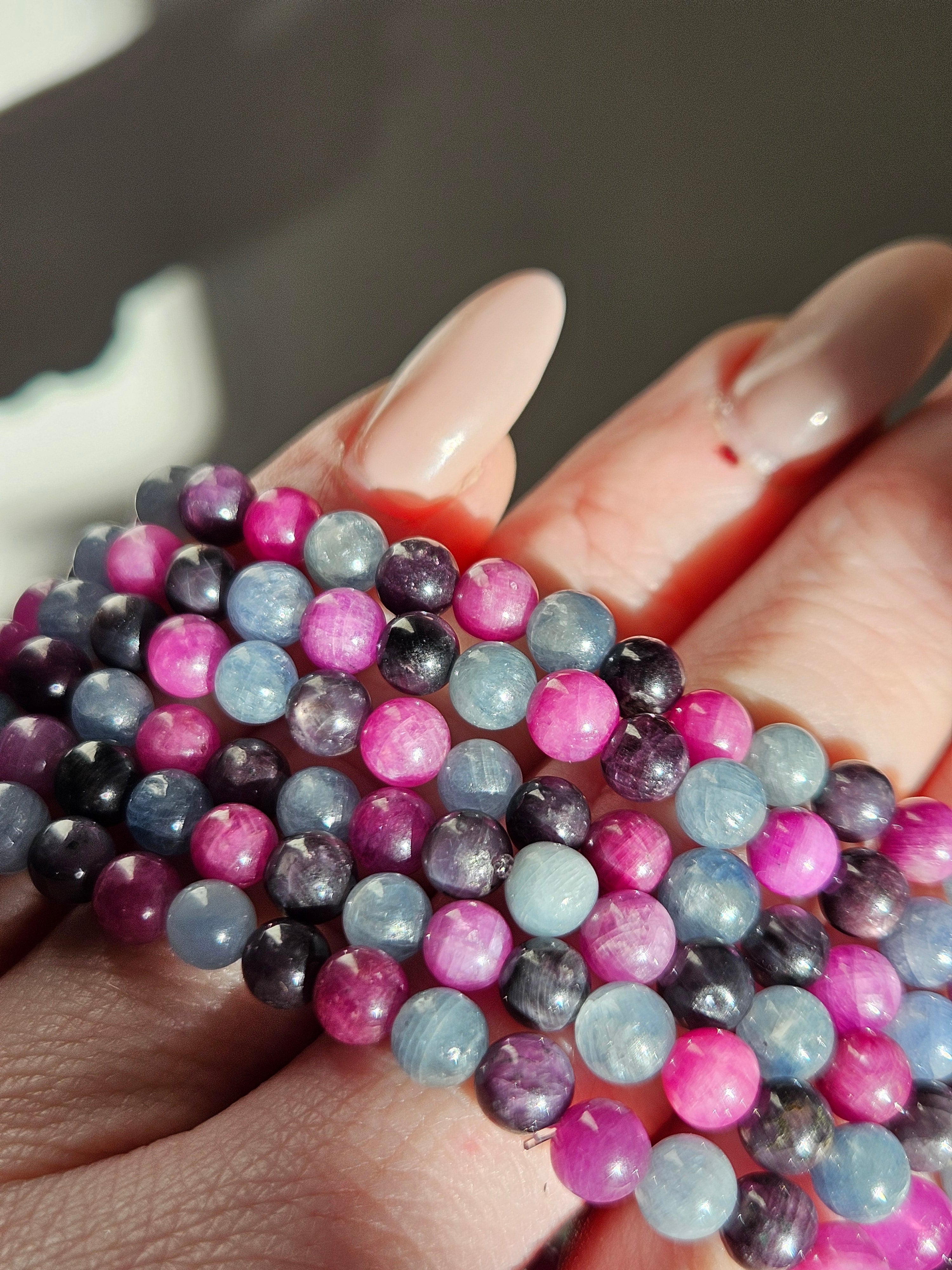 Ruby & Sapphire Bracelet | 6mm