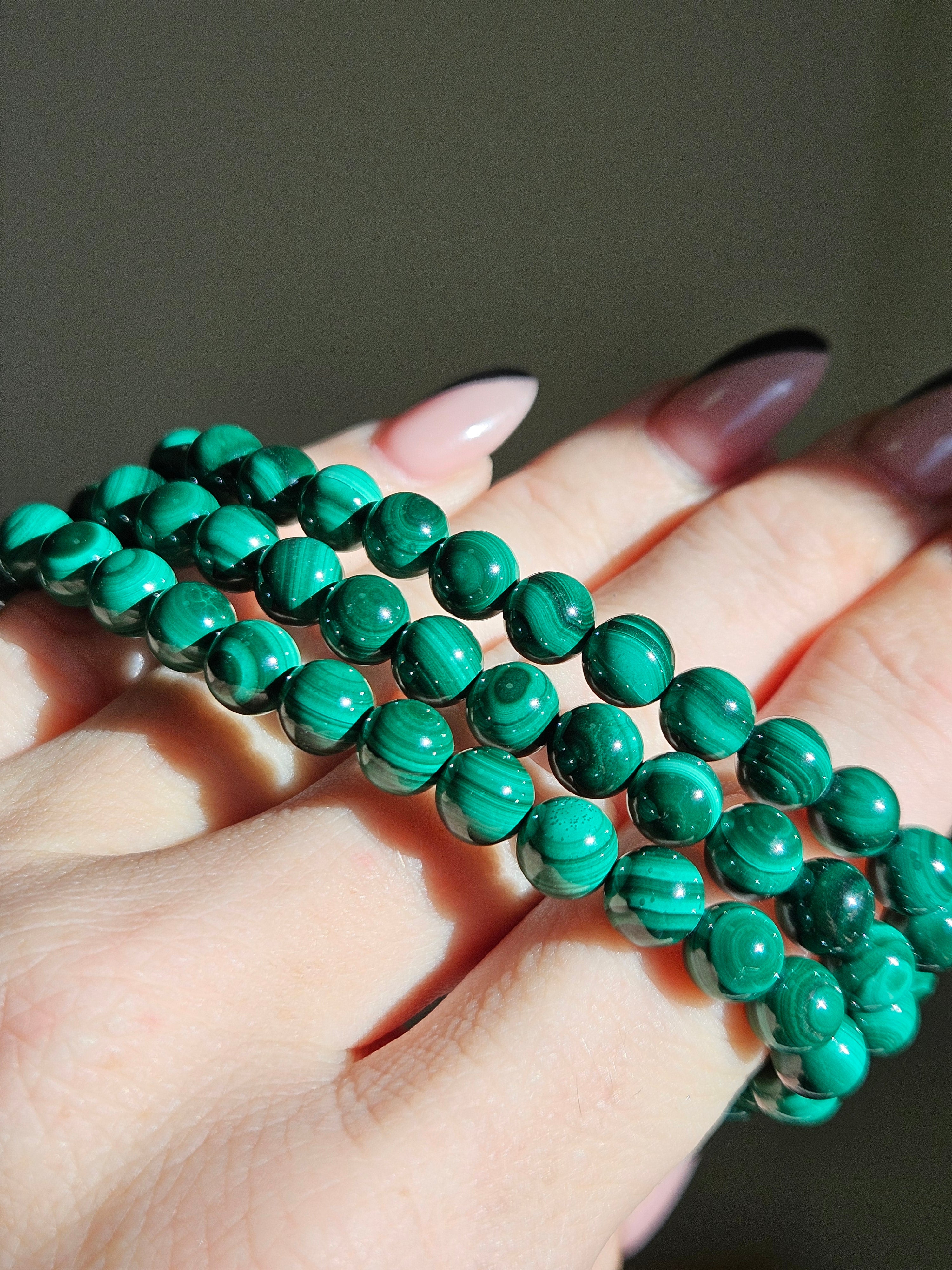 Malachite Bracelet | 7mm