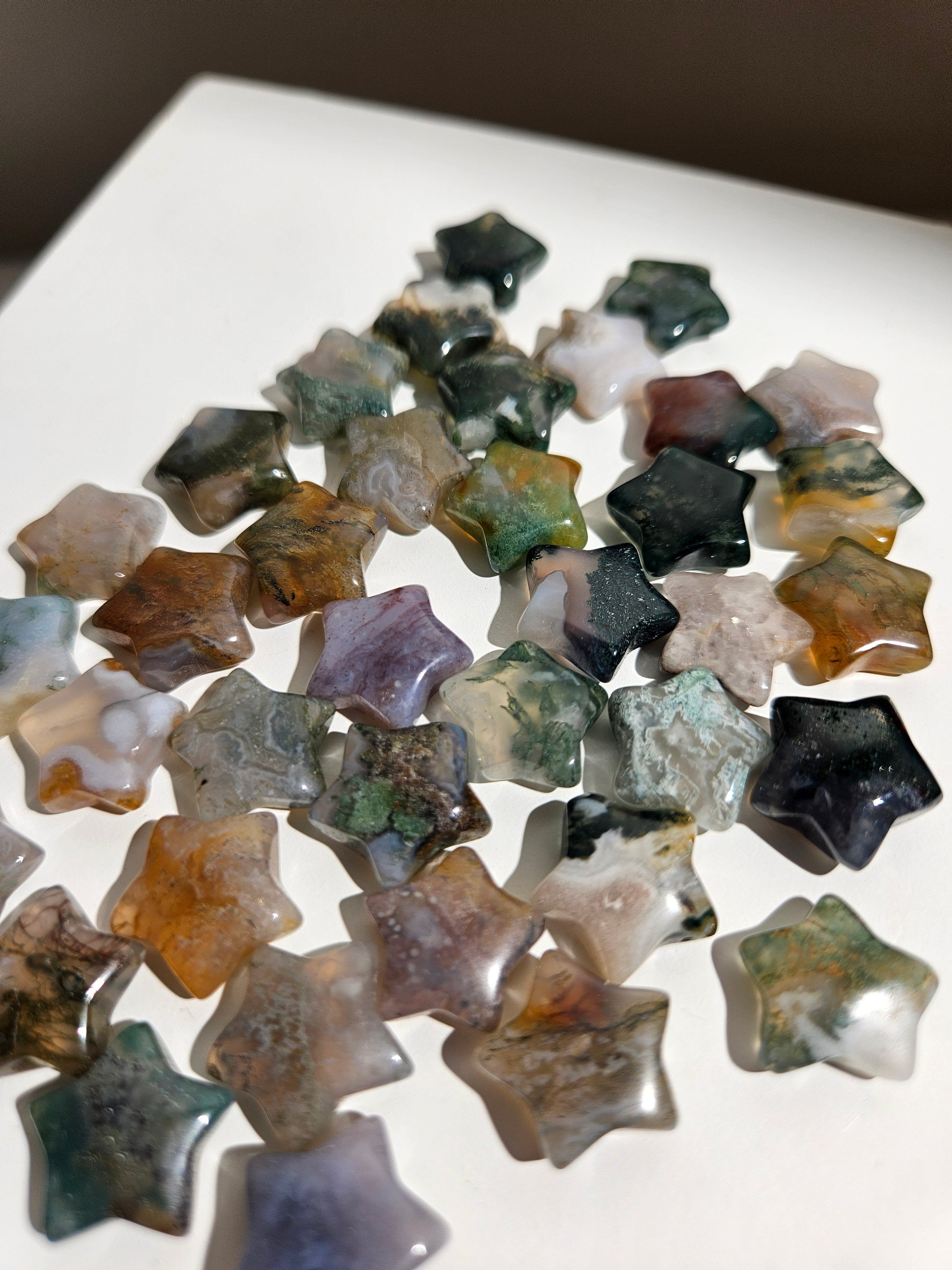 Agate Mini Stars | set of 10