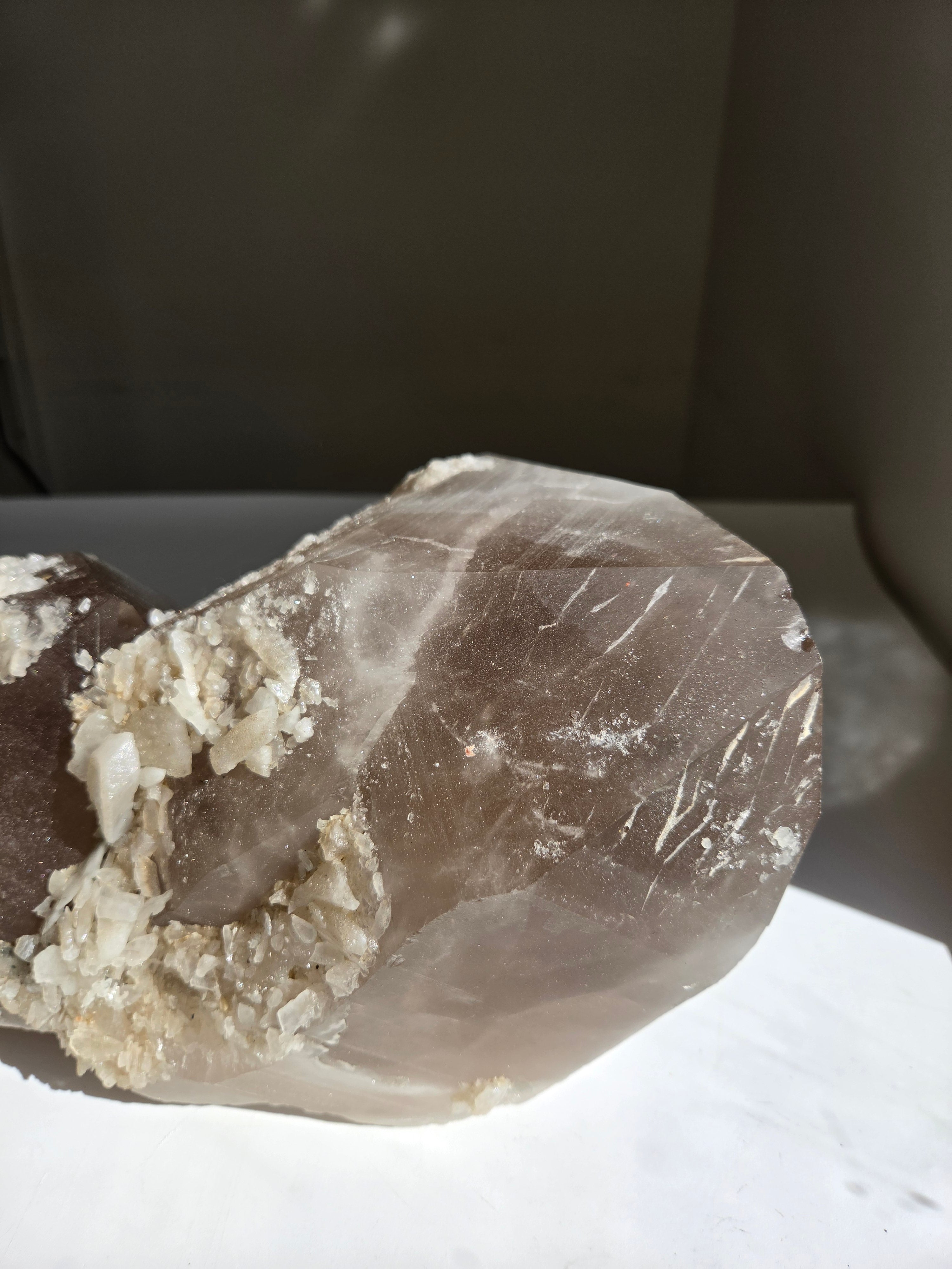 Raw Smoky Quartz Statement