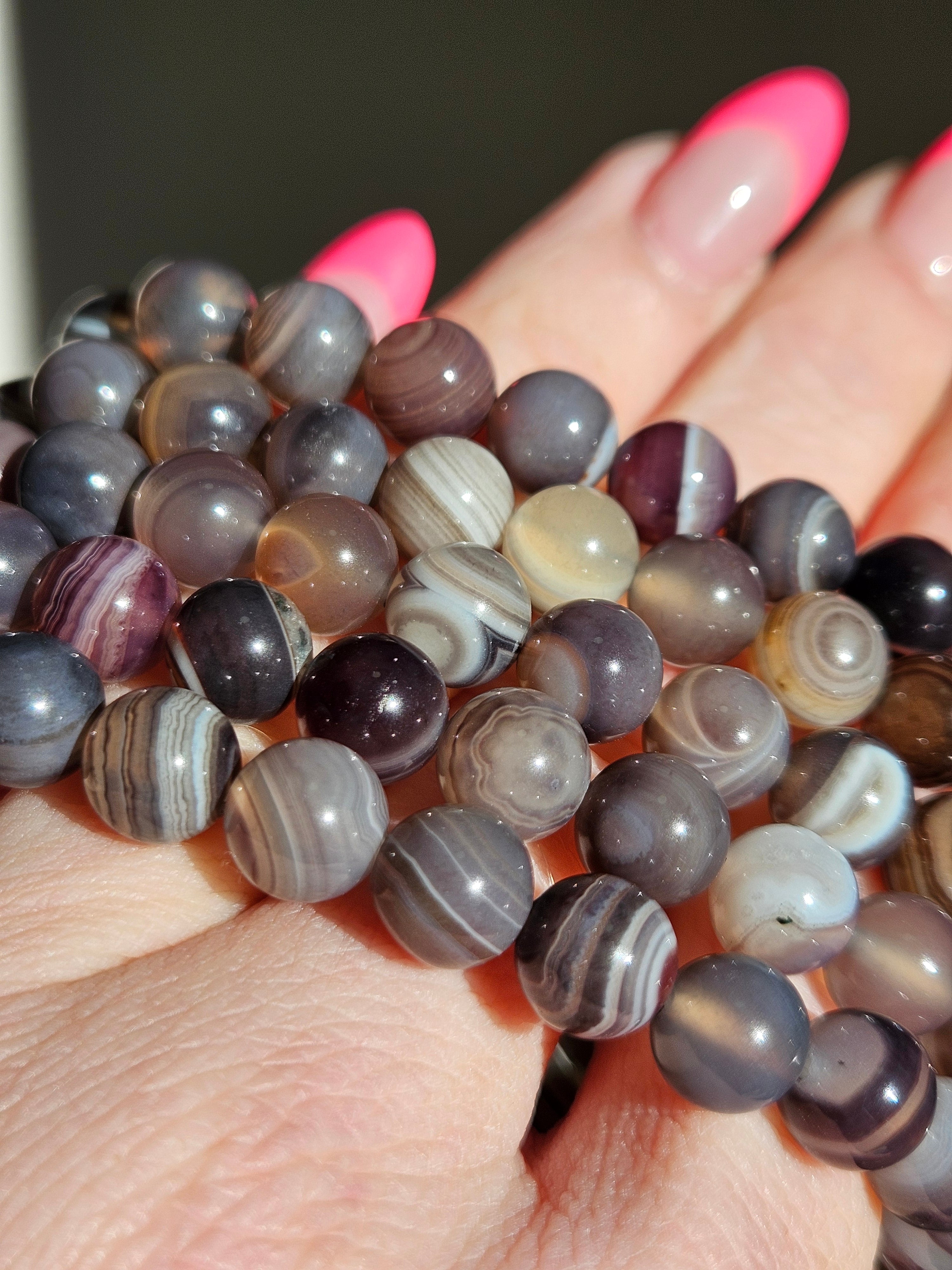 Silk Agate Bracelet | 8mm