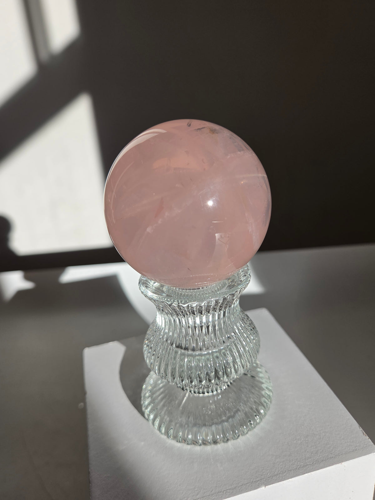 Rose Quartz Sphere 026