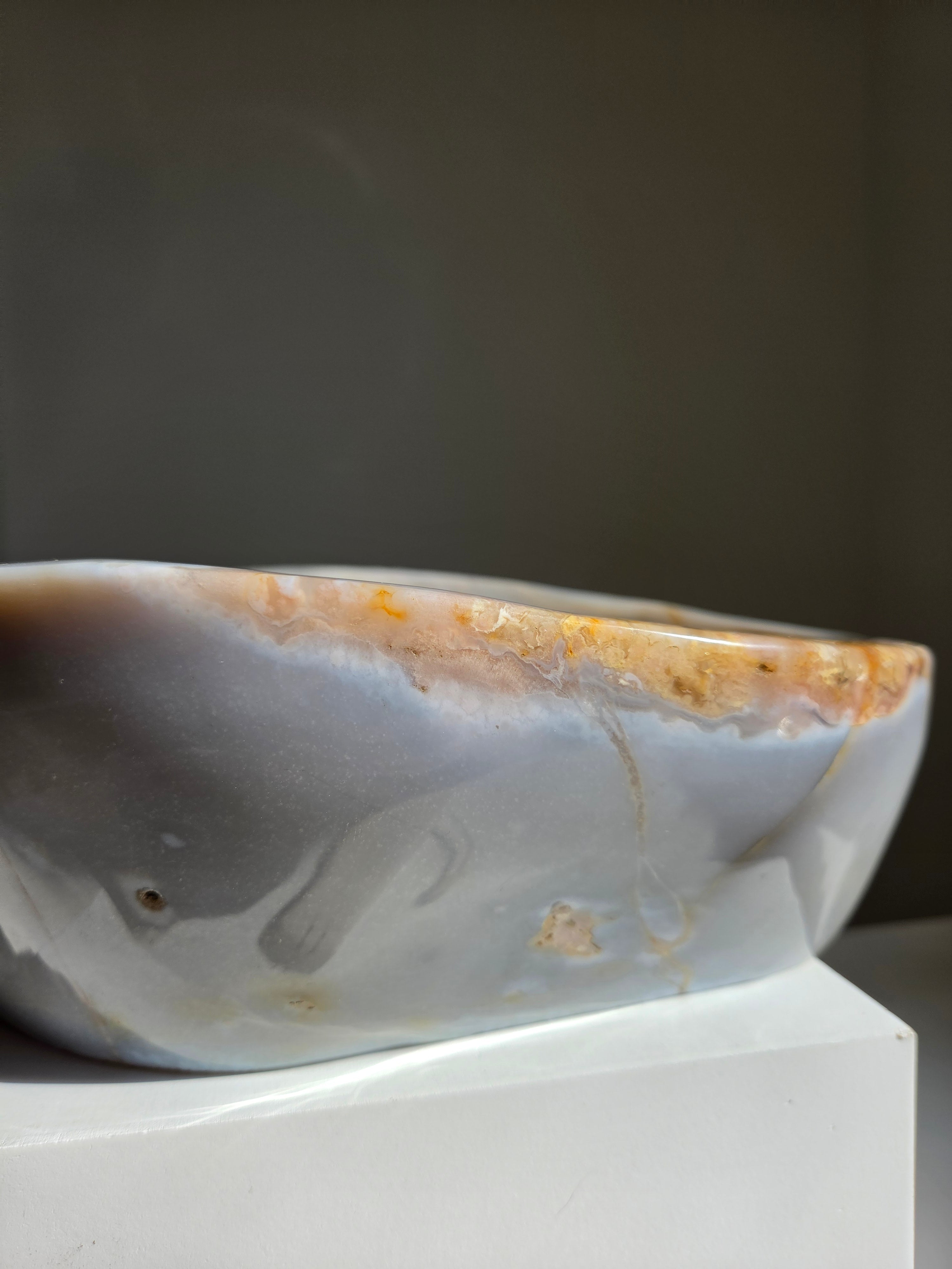 Flower Agate Statement Bowl