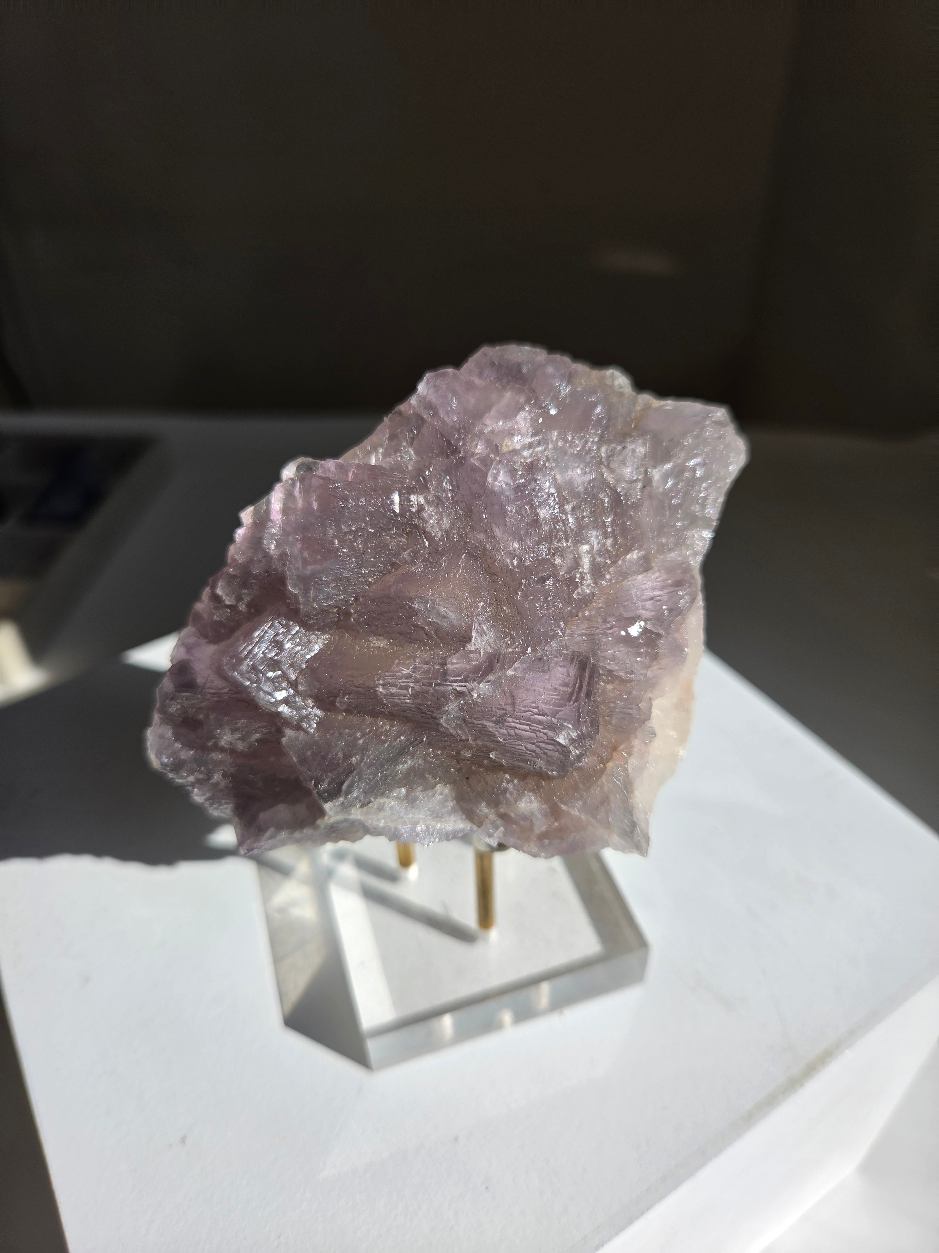 Raw Lavendar Fluorite 001