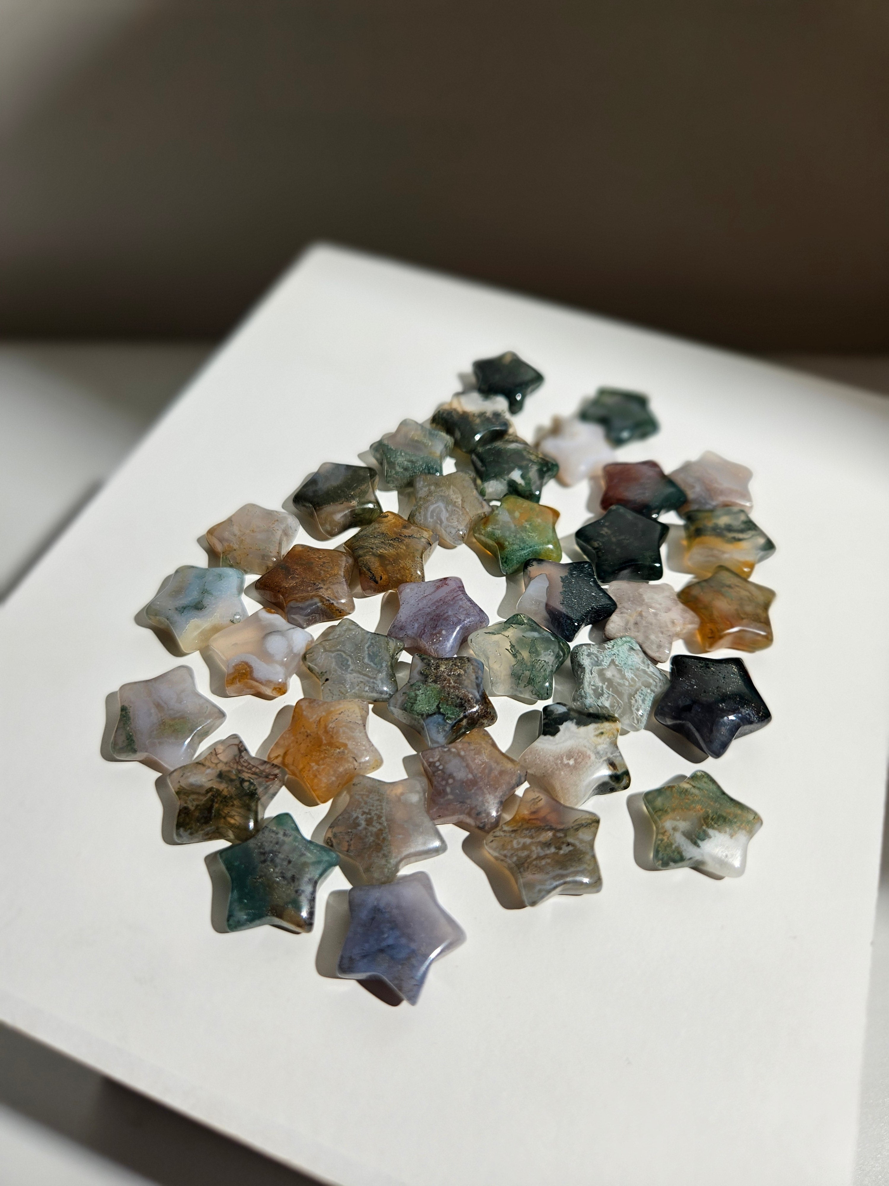 Agate Mini Stars | set of 10