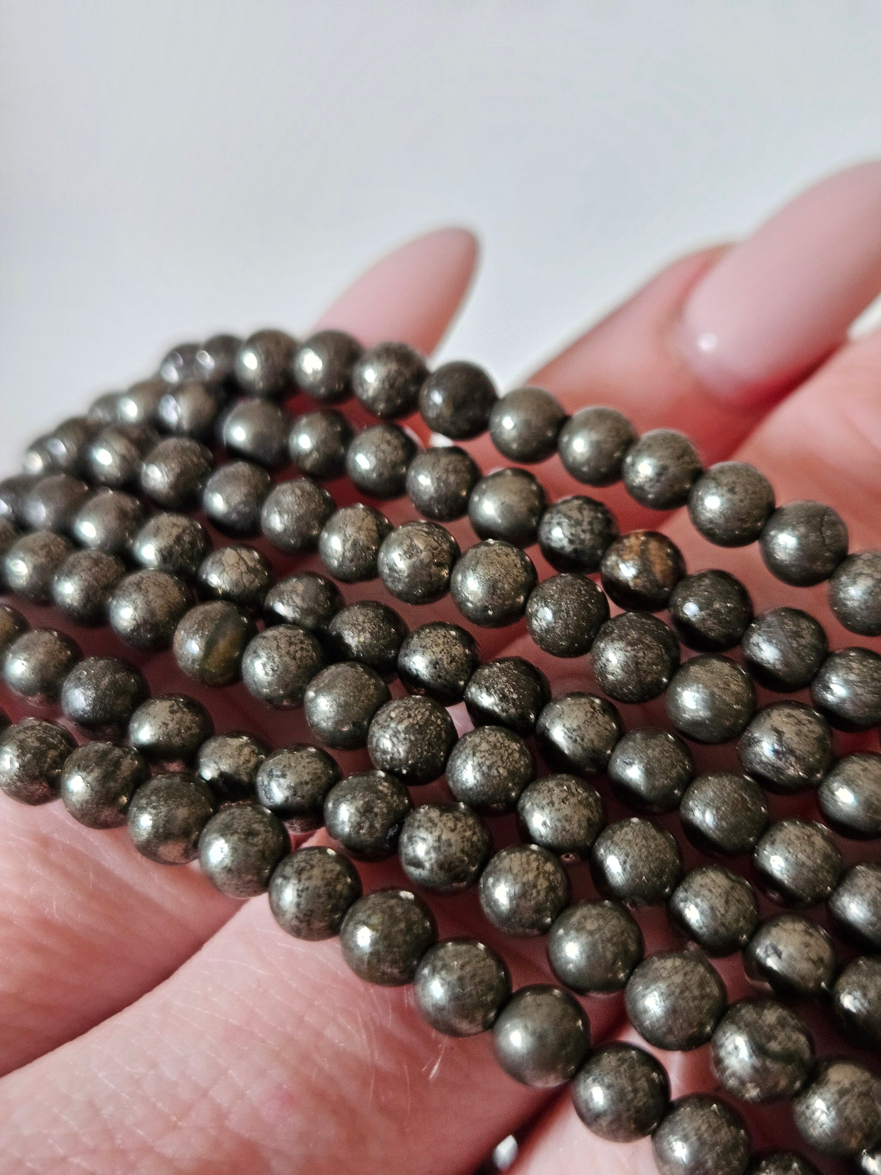 Pyrite Bracelet | 4mm