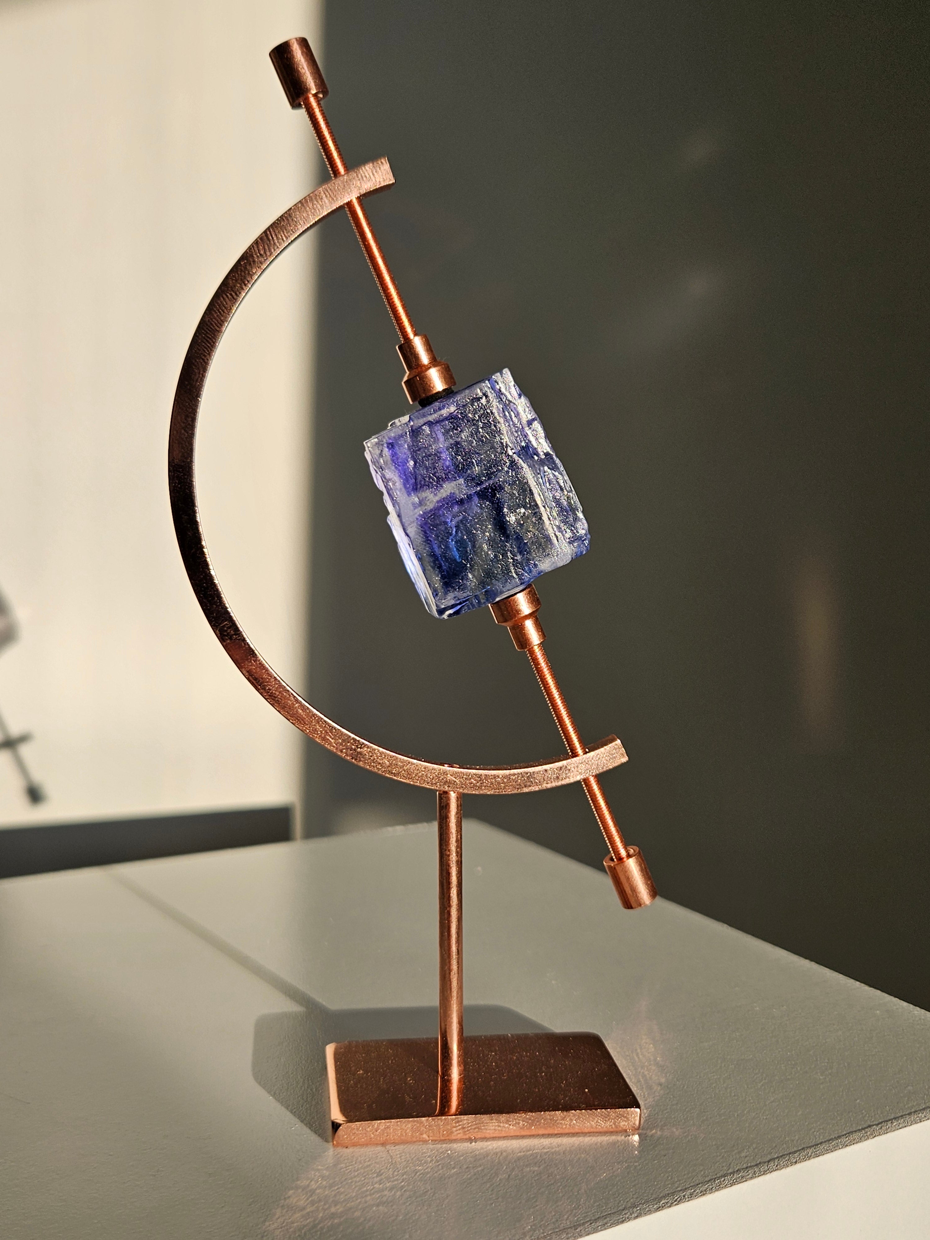 Blue Halite on Caliper 017