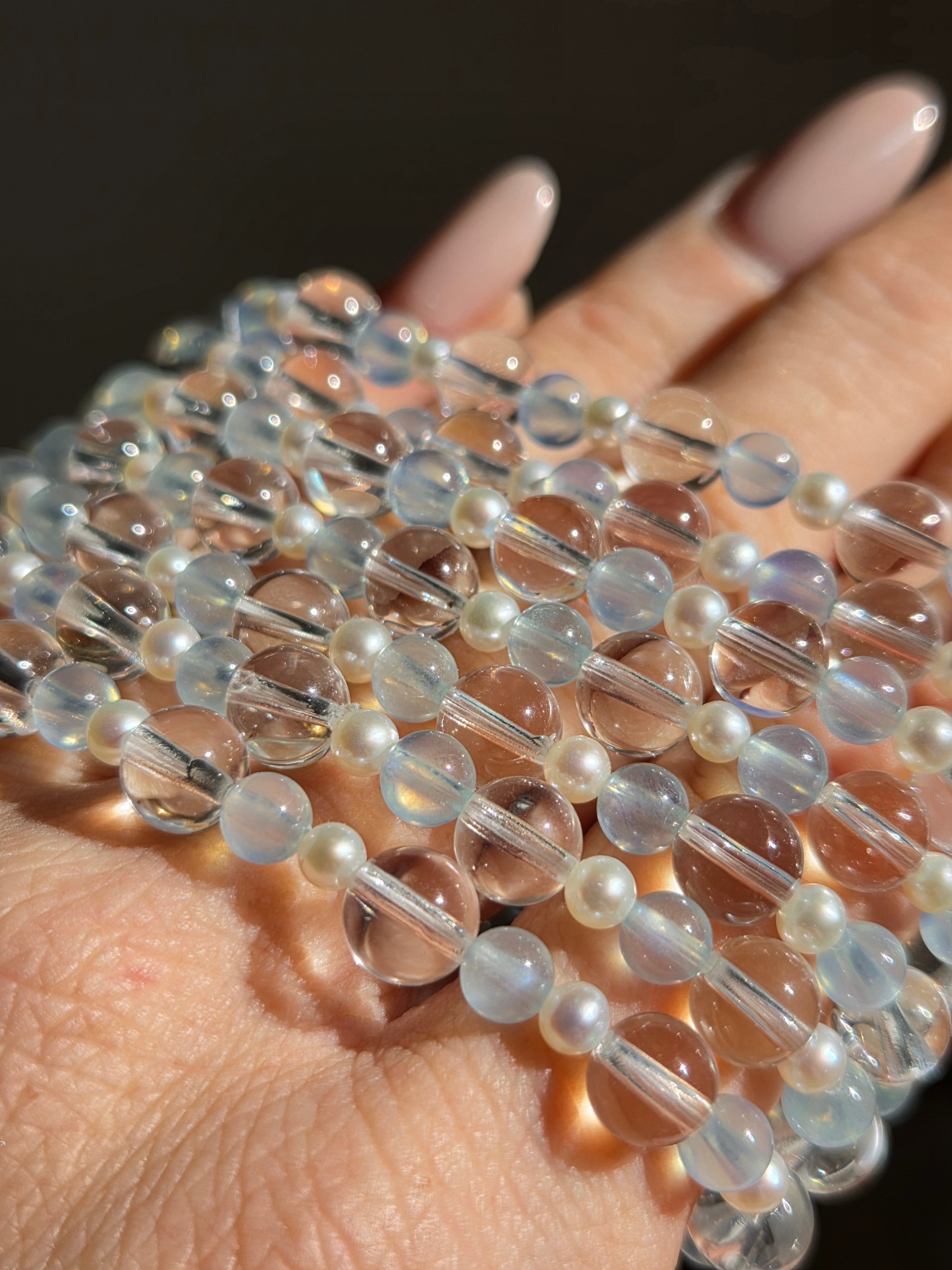 Aquamarine x Pearl Bracelet