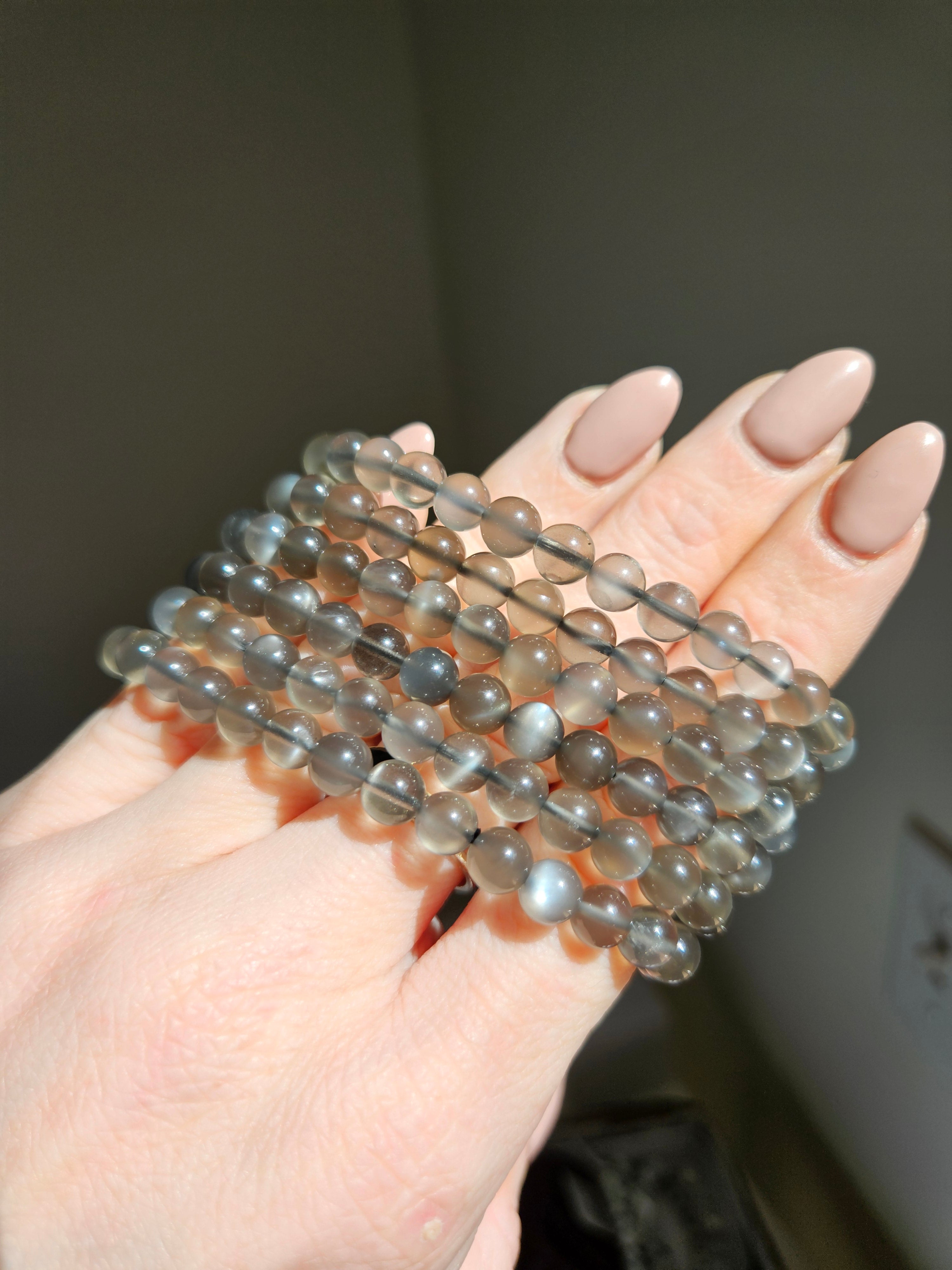 Black Moonstone Bracelet | 6mm