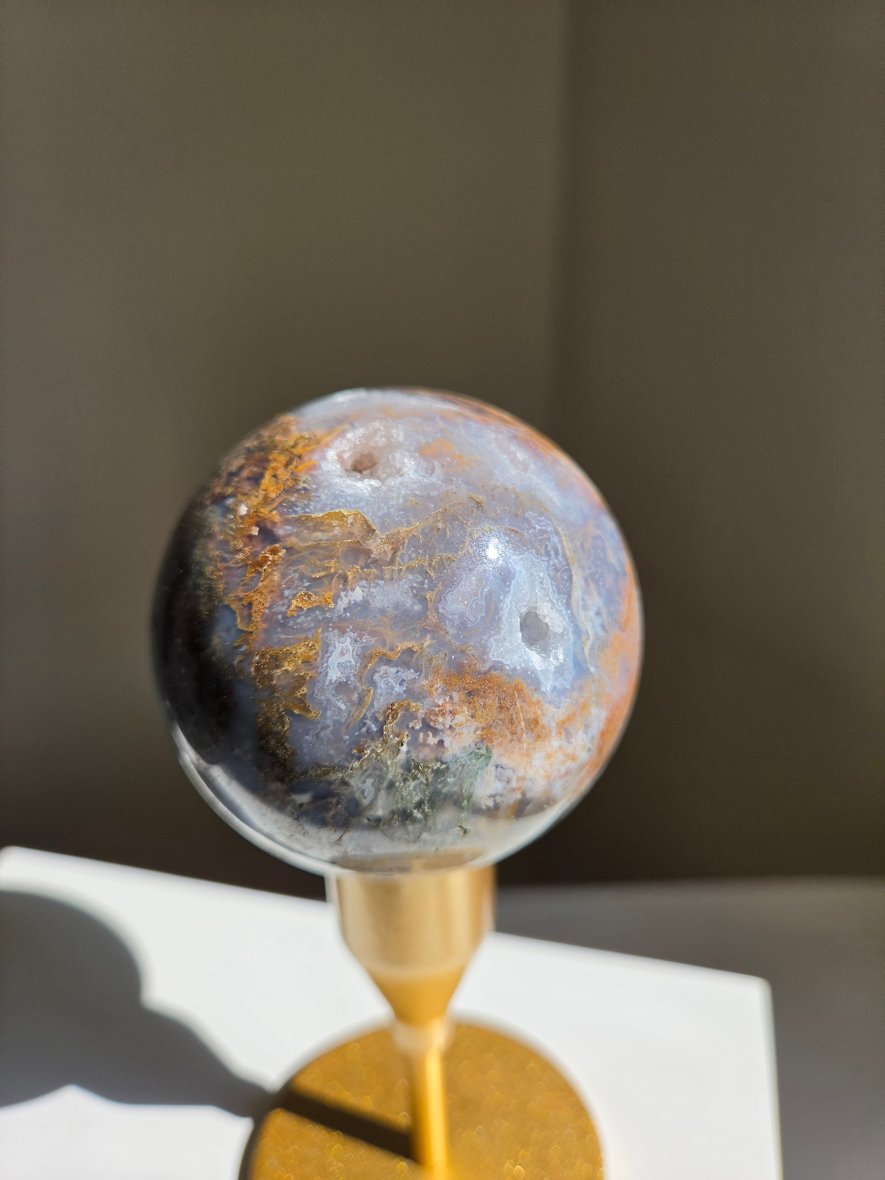 Moss Agate Sphere 002