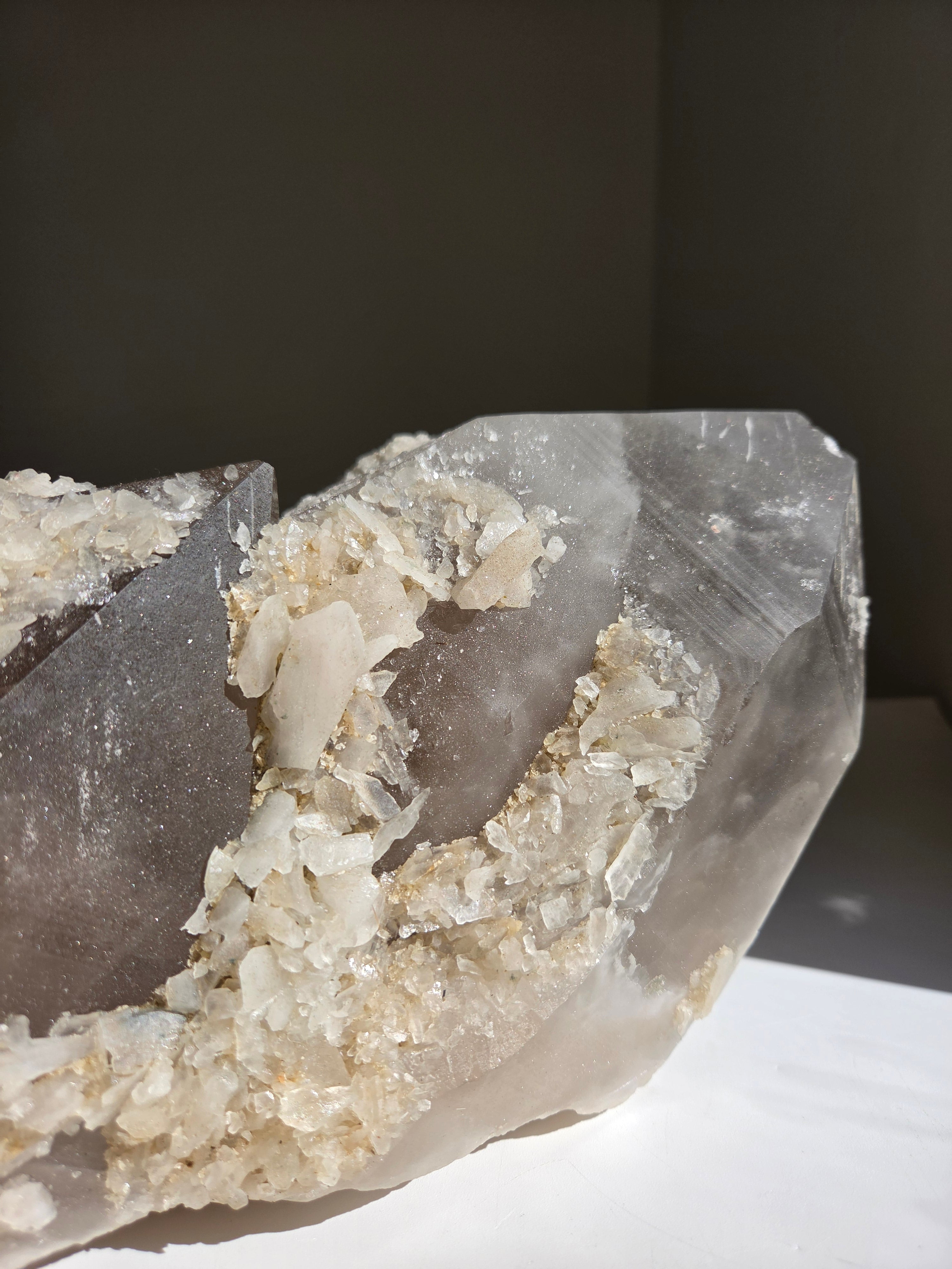 Raw Smoky Quartz Statement