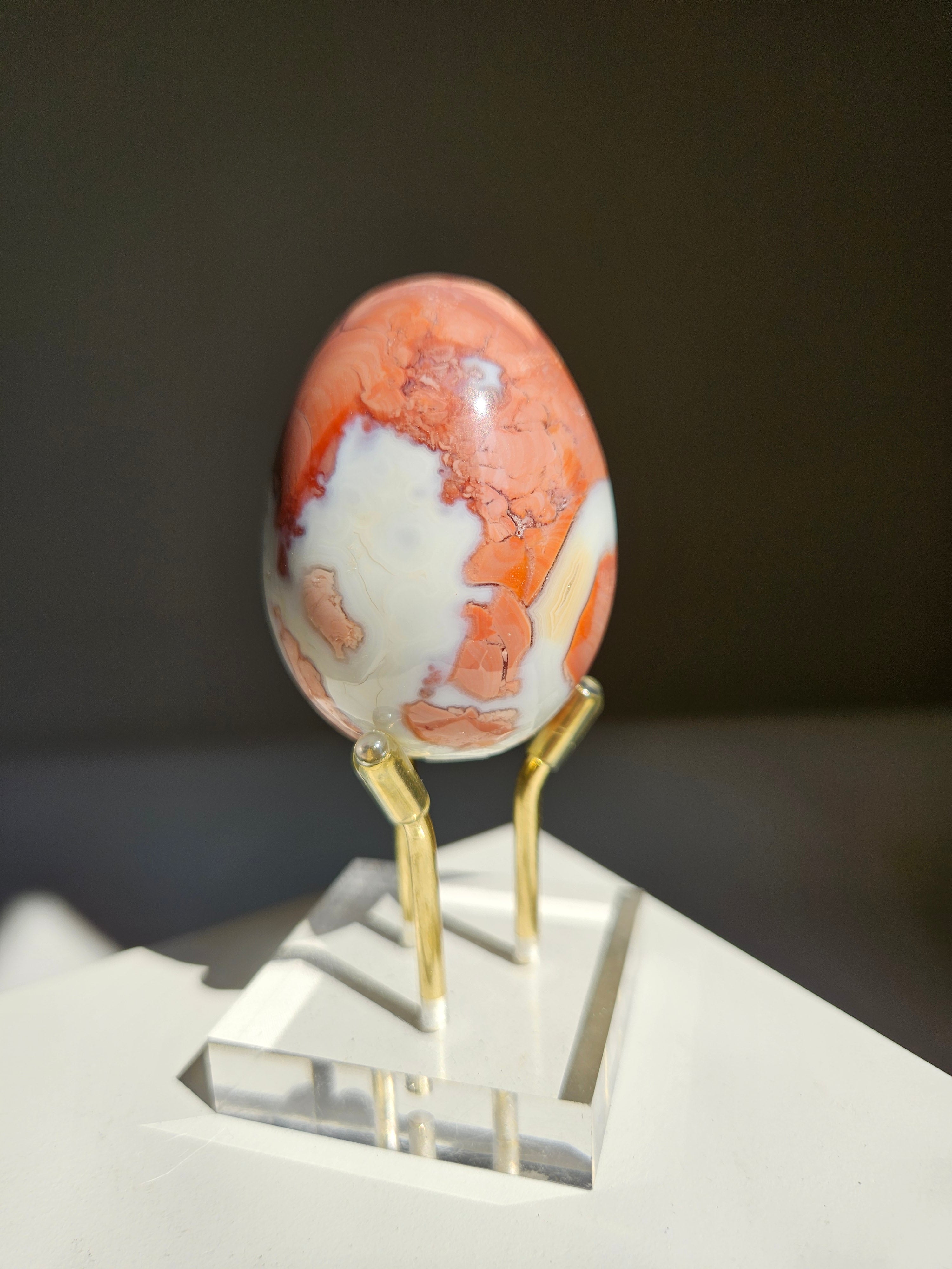 Pink Agate Egg 001
