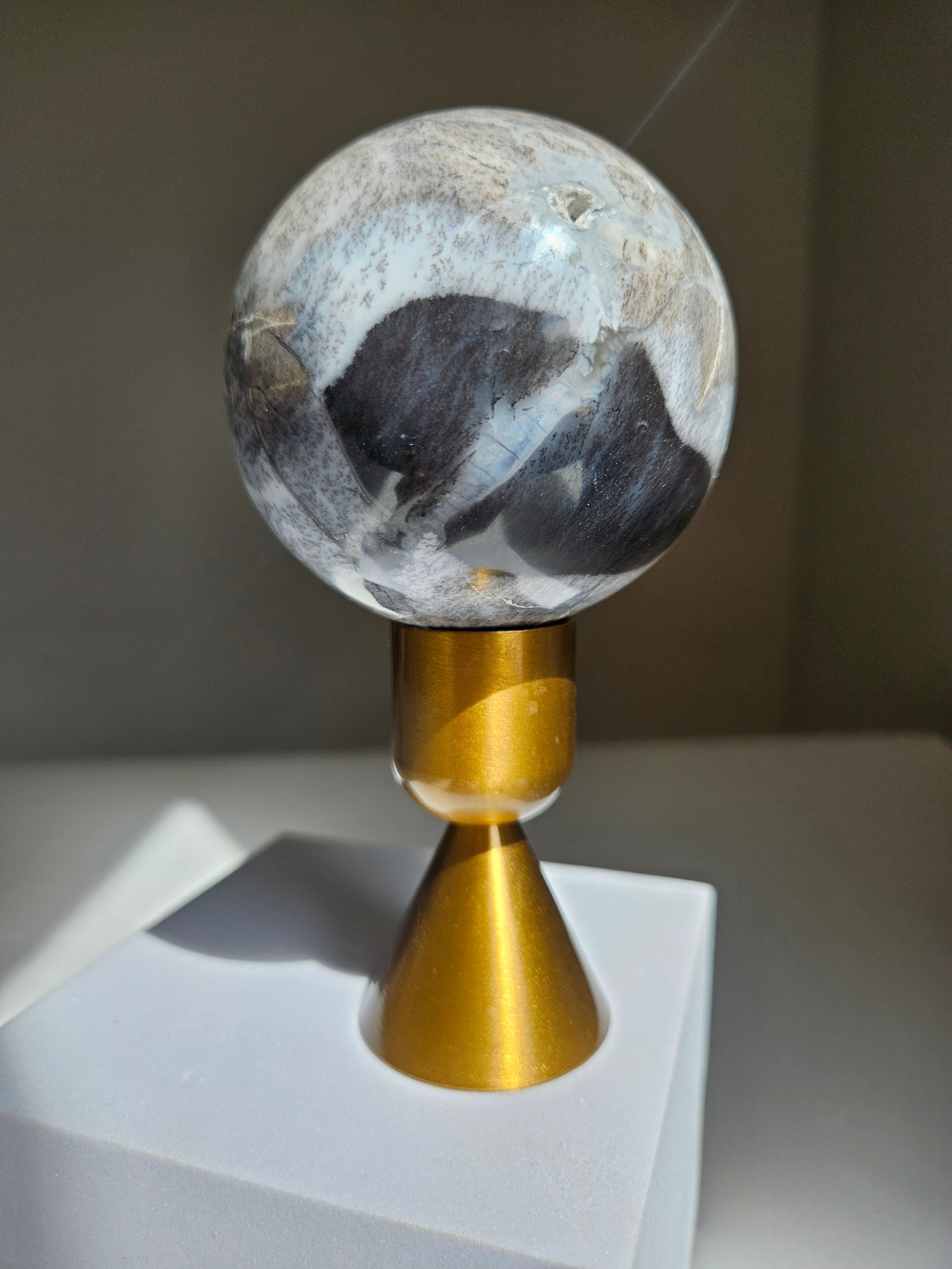 Dendritic Opal Sphere 002