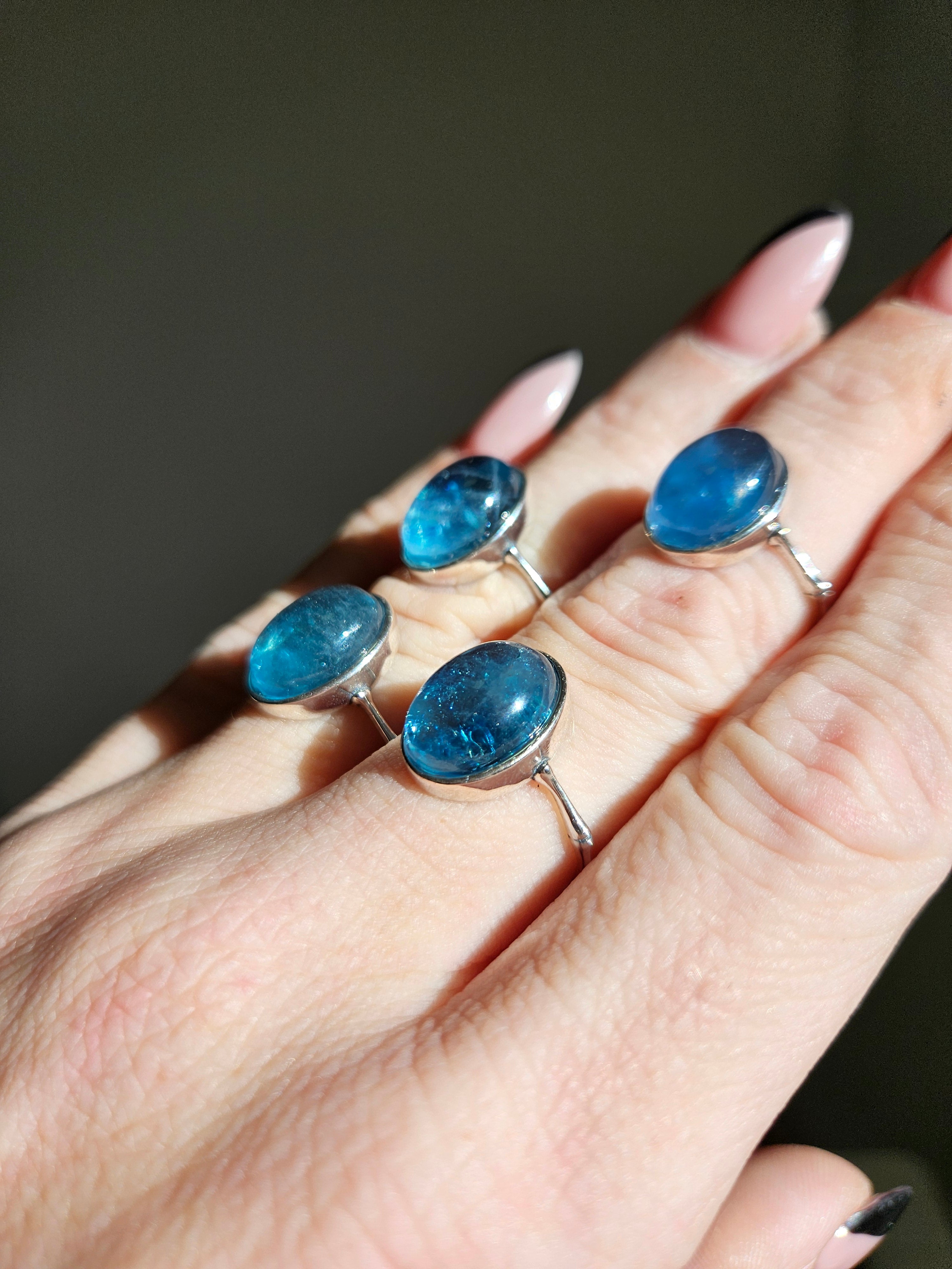 Aquamarine Ring | adjustable