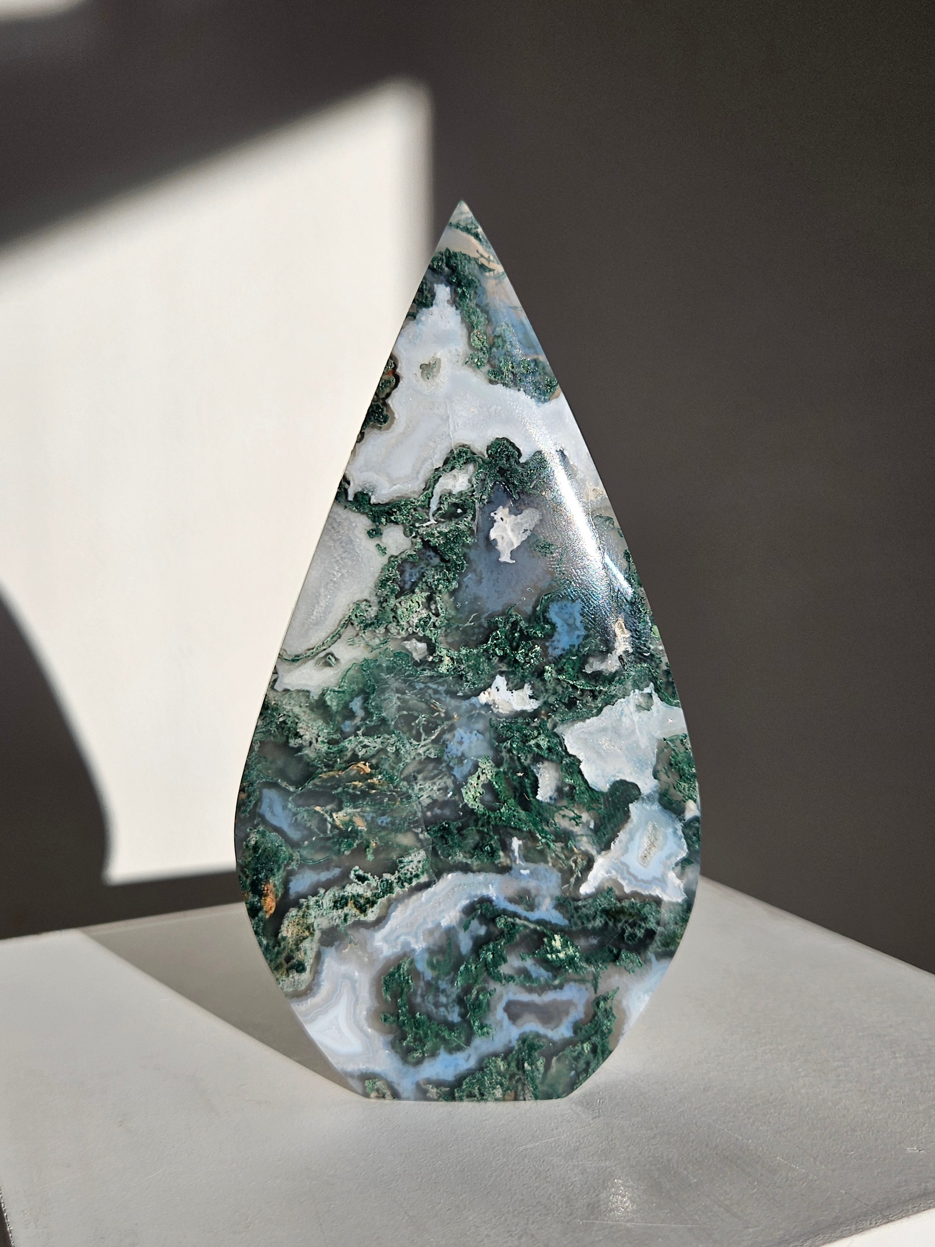 Moss Agate Flame 007