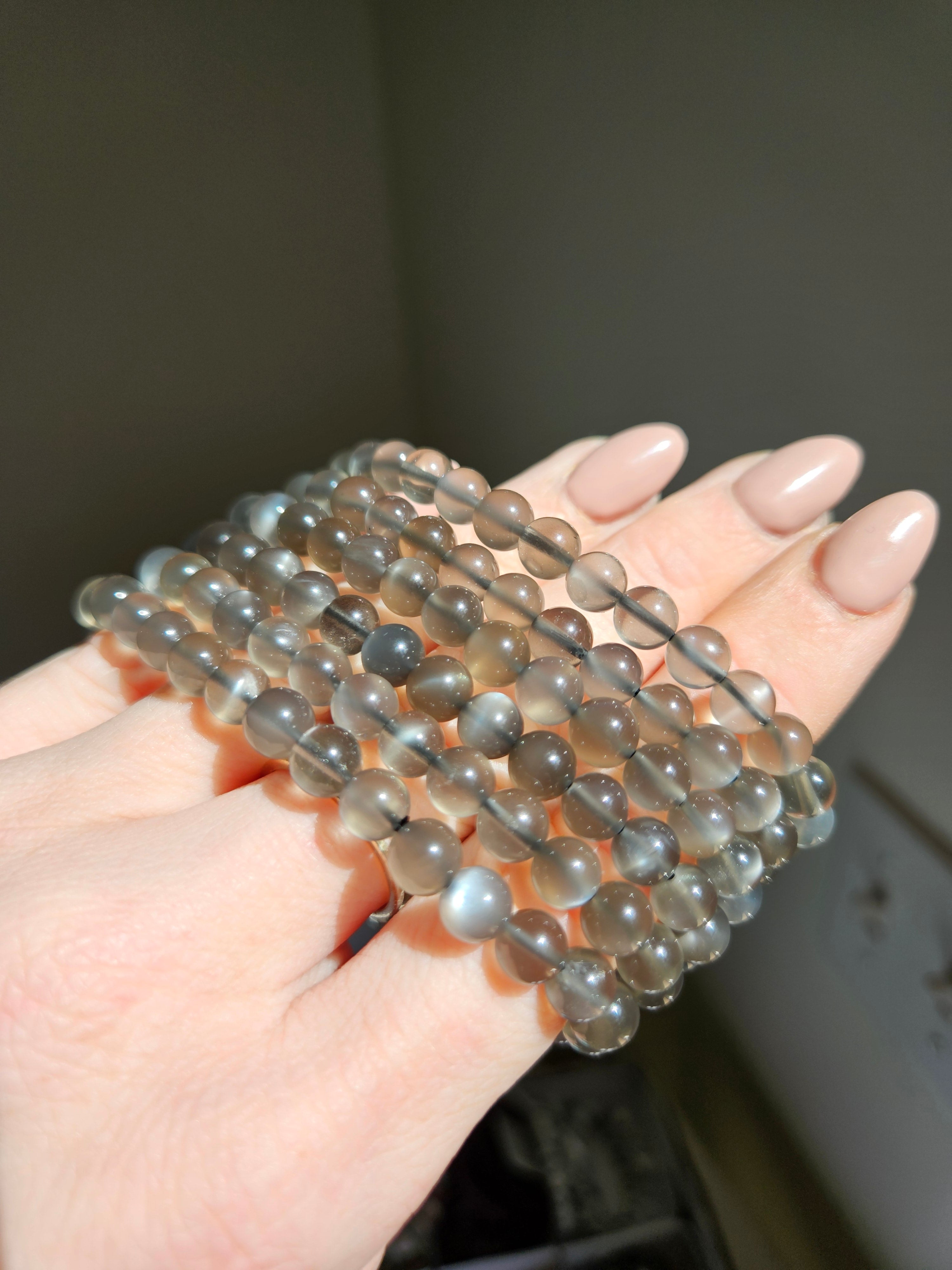Black Moonstone Bracelet | 6mm