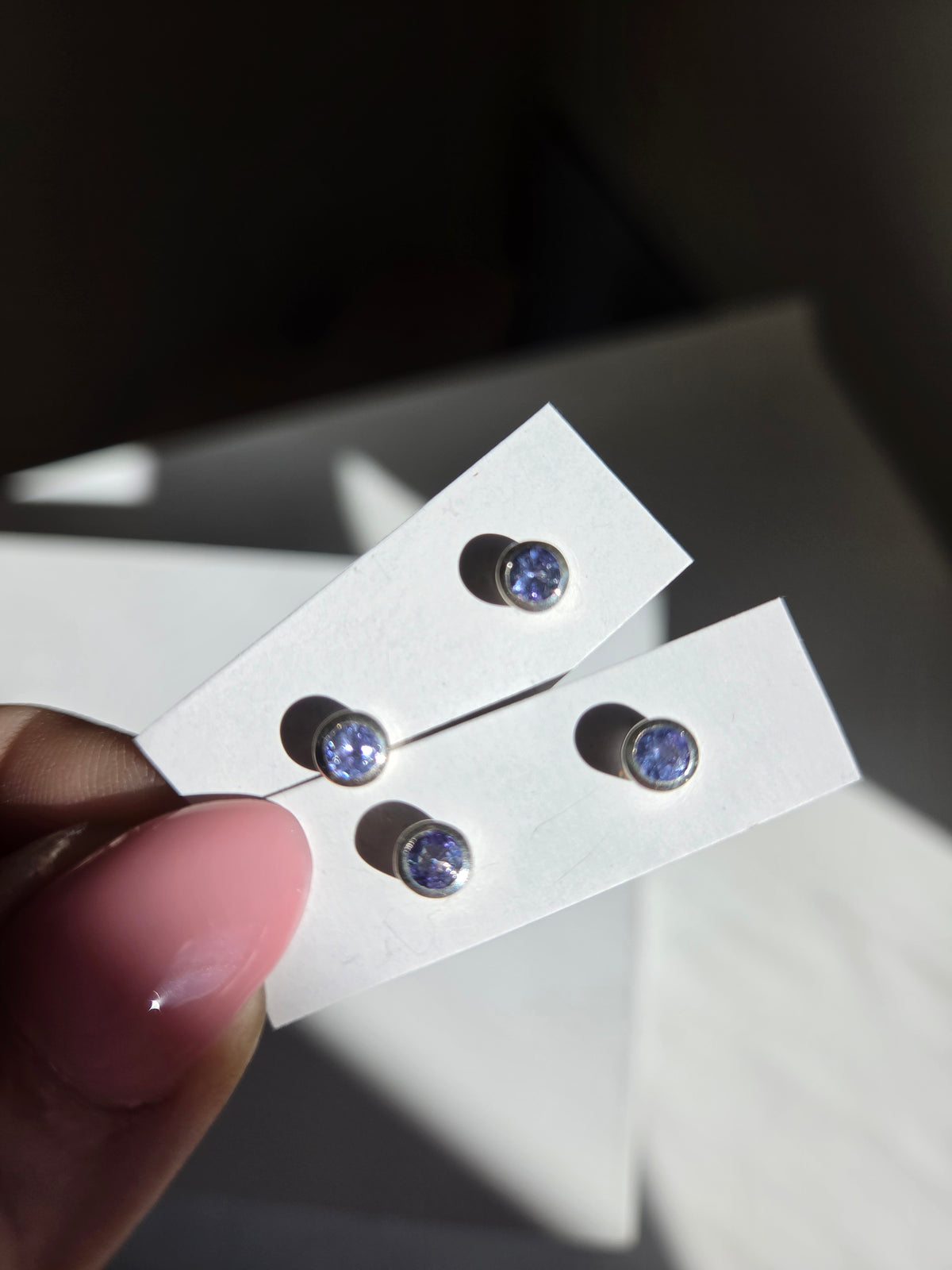 Tanzanite Stud Earrings
