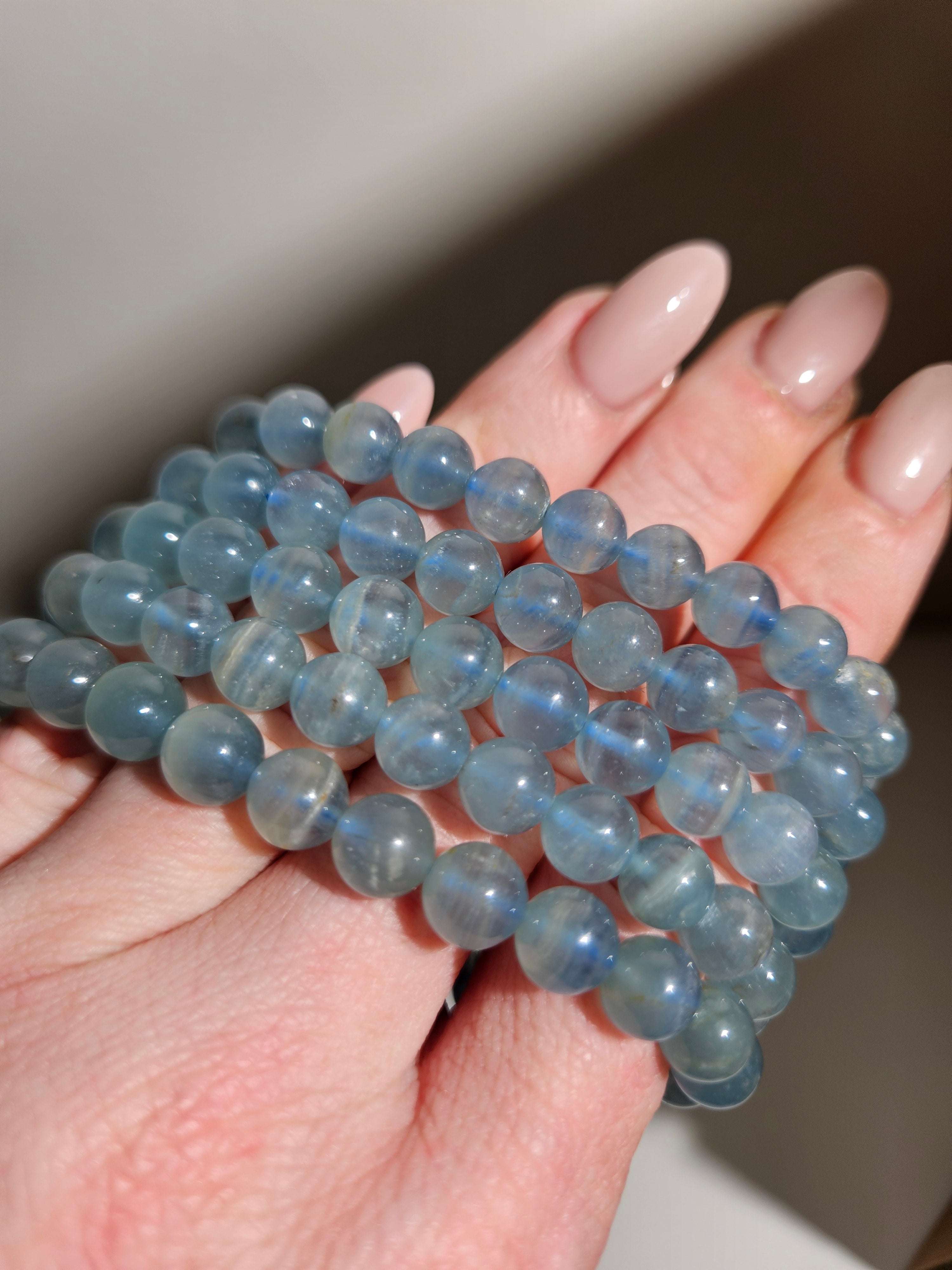 Blue Calcite Bracelet | 8mm