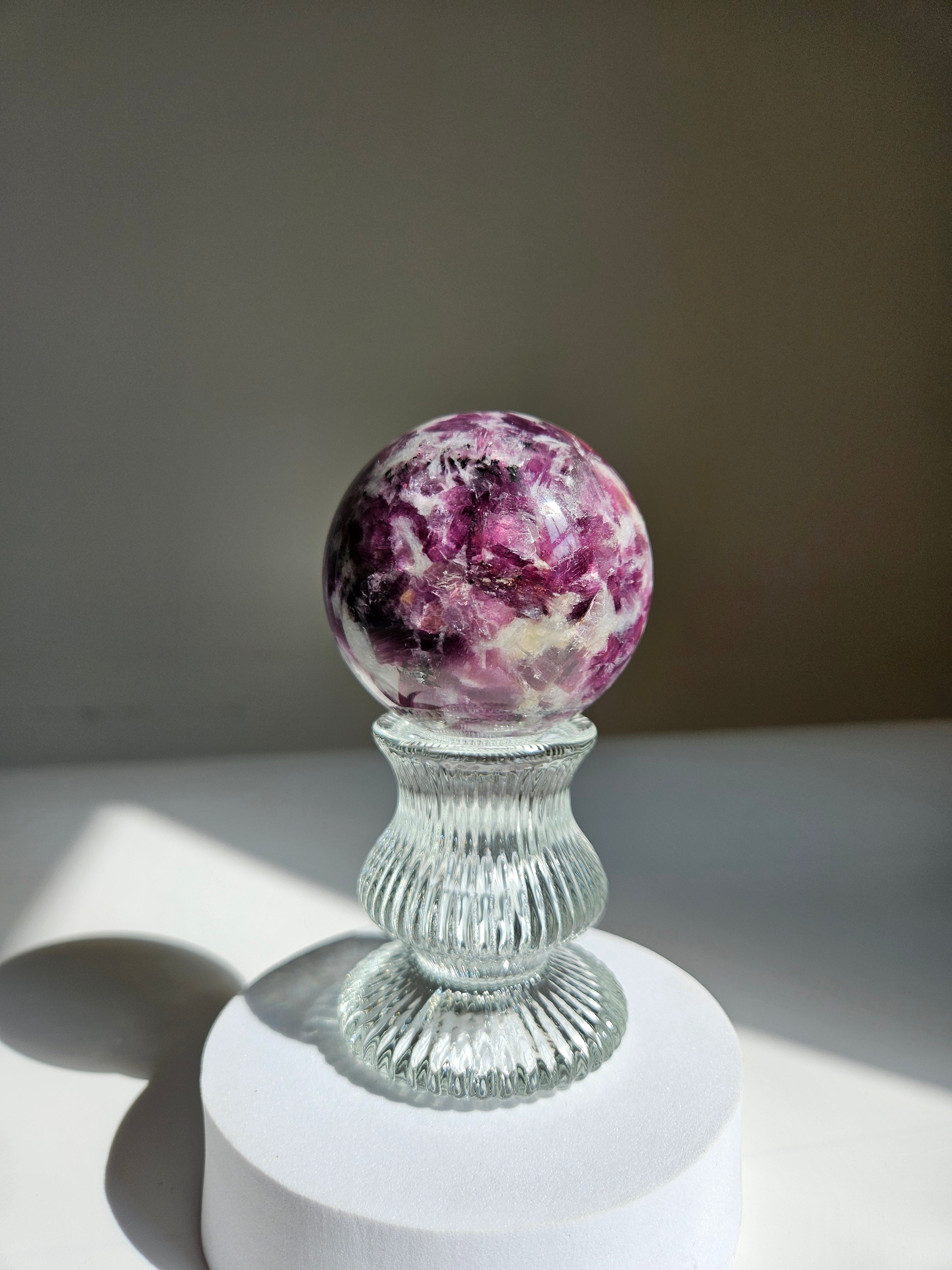 Lepidolite Sphere 005