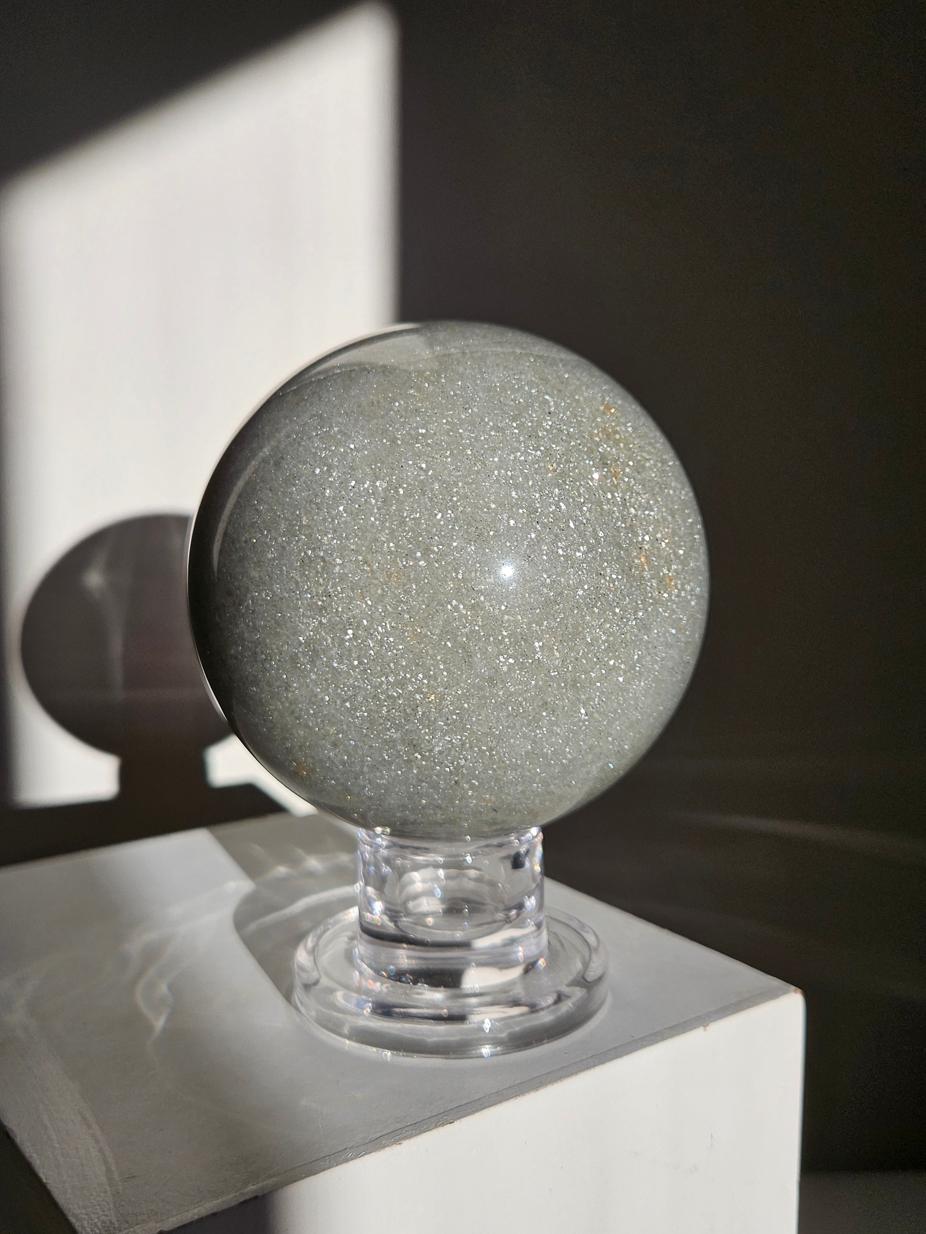 Sage Green Mica Sphere 008