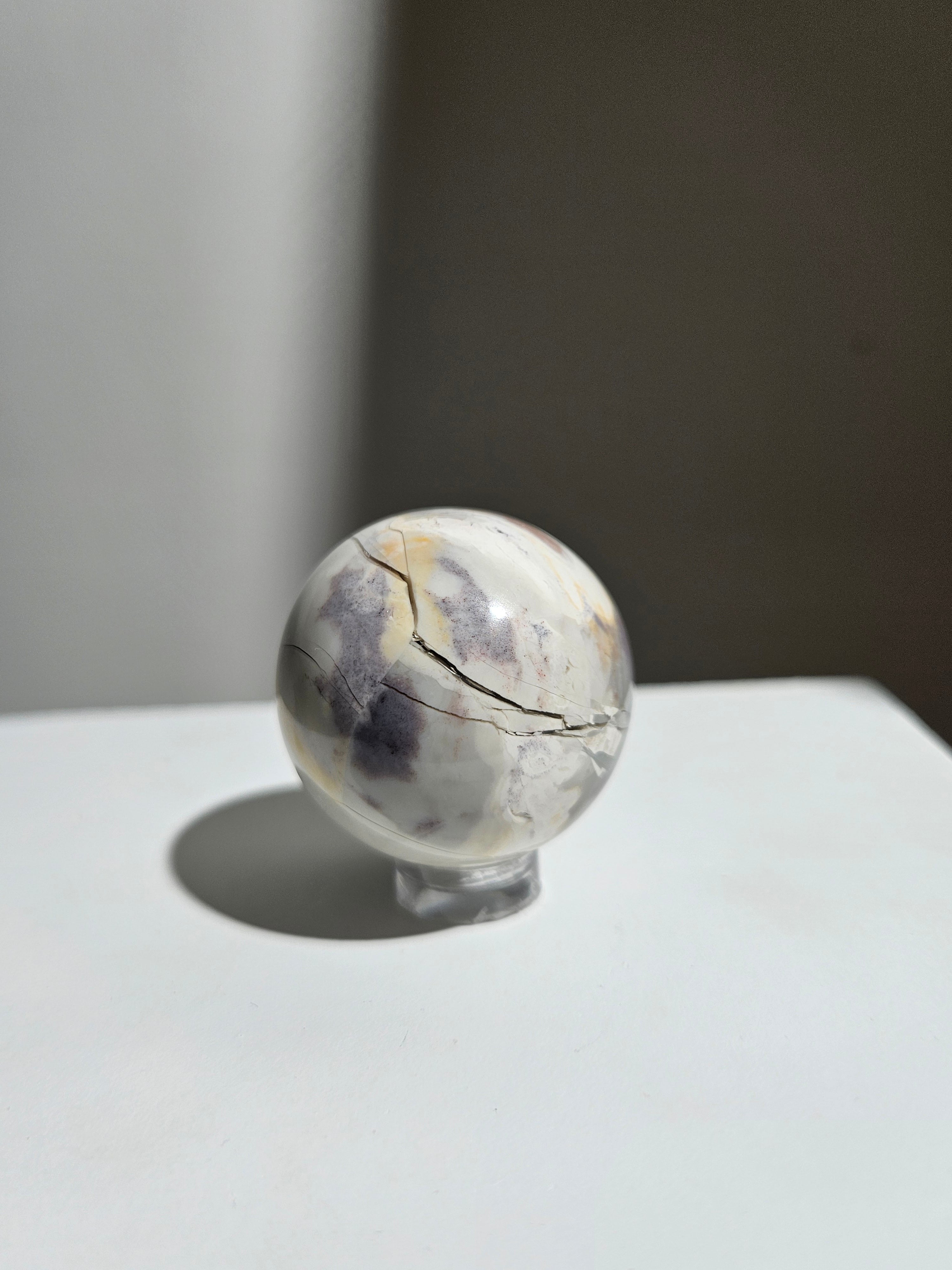 Hyacinth jasper sphere 003