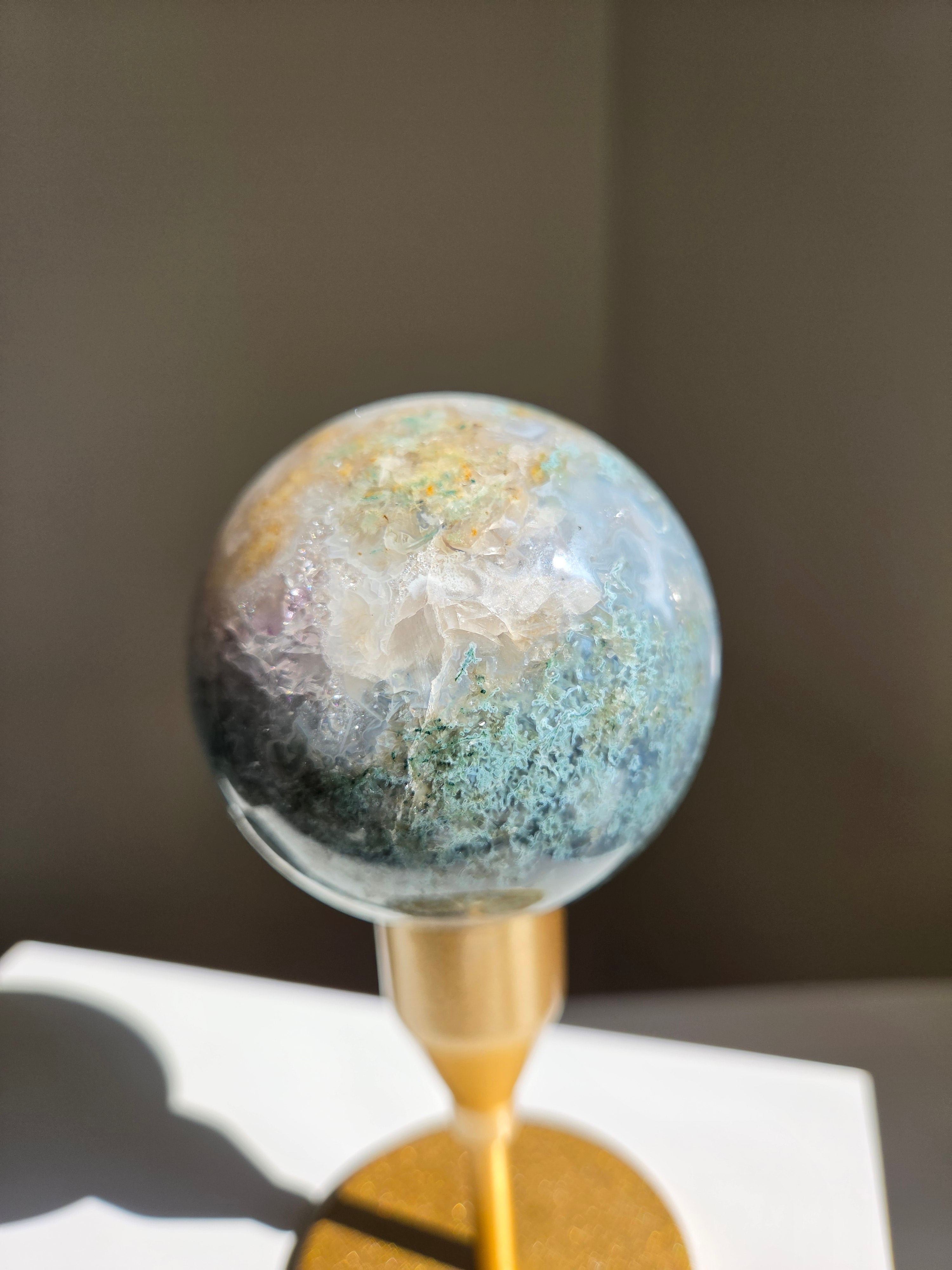 Moss Agate Sphere 001