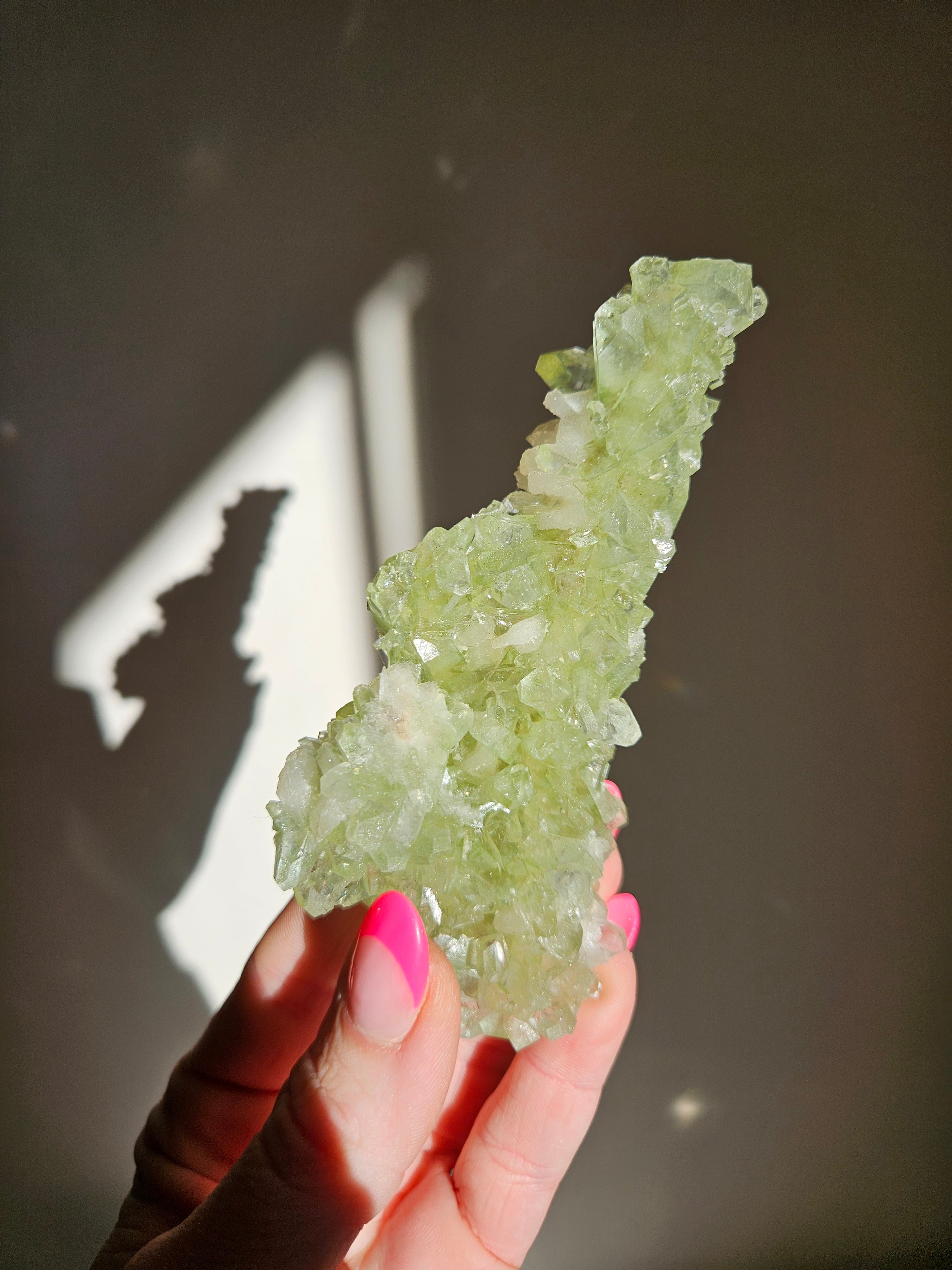 Green Apophyllite Stalactite 005