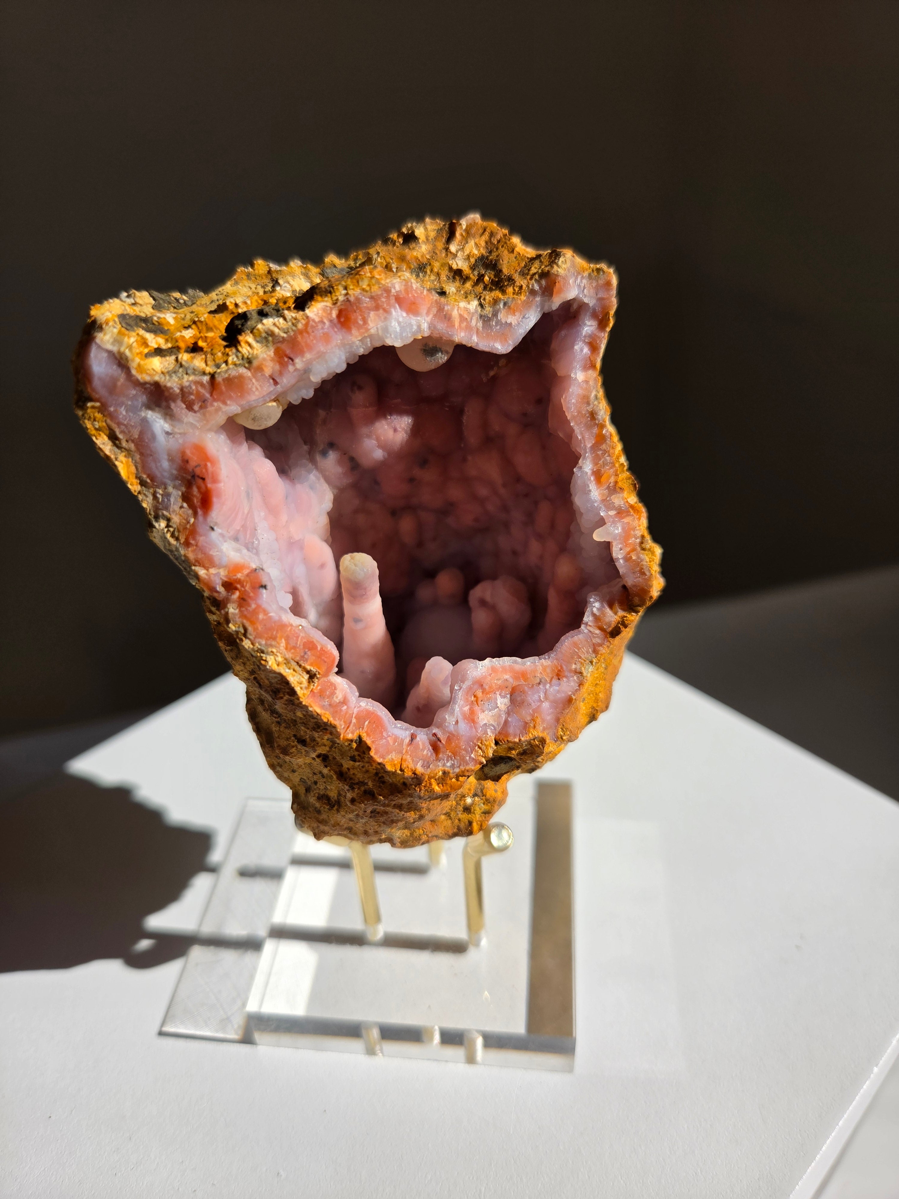 Pink Chalcedony Geode 003