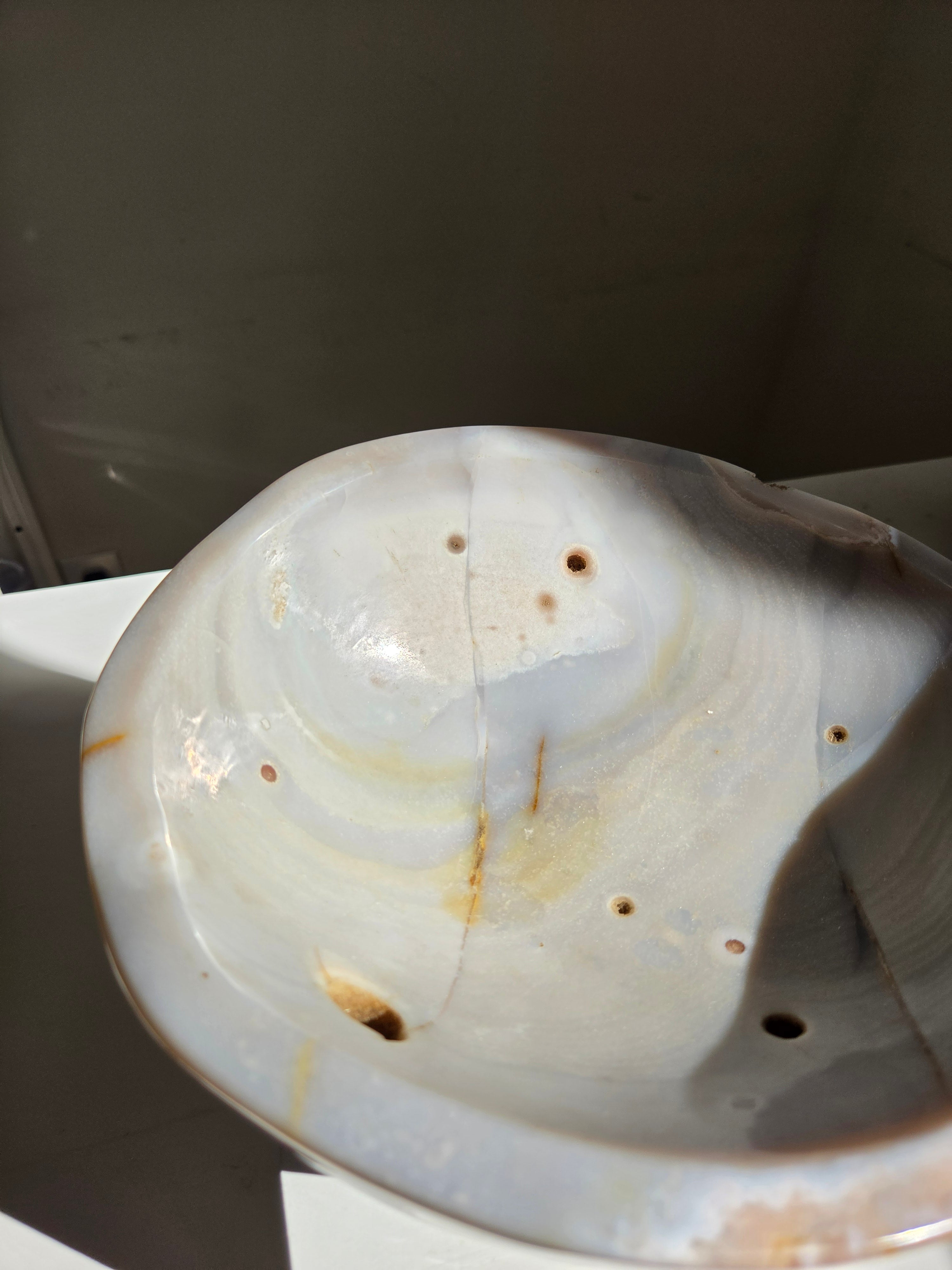 Flower Agate Statement Bowl