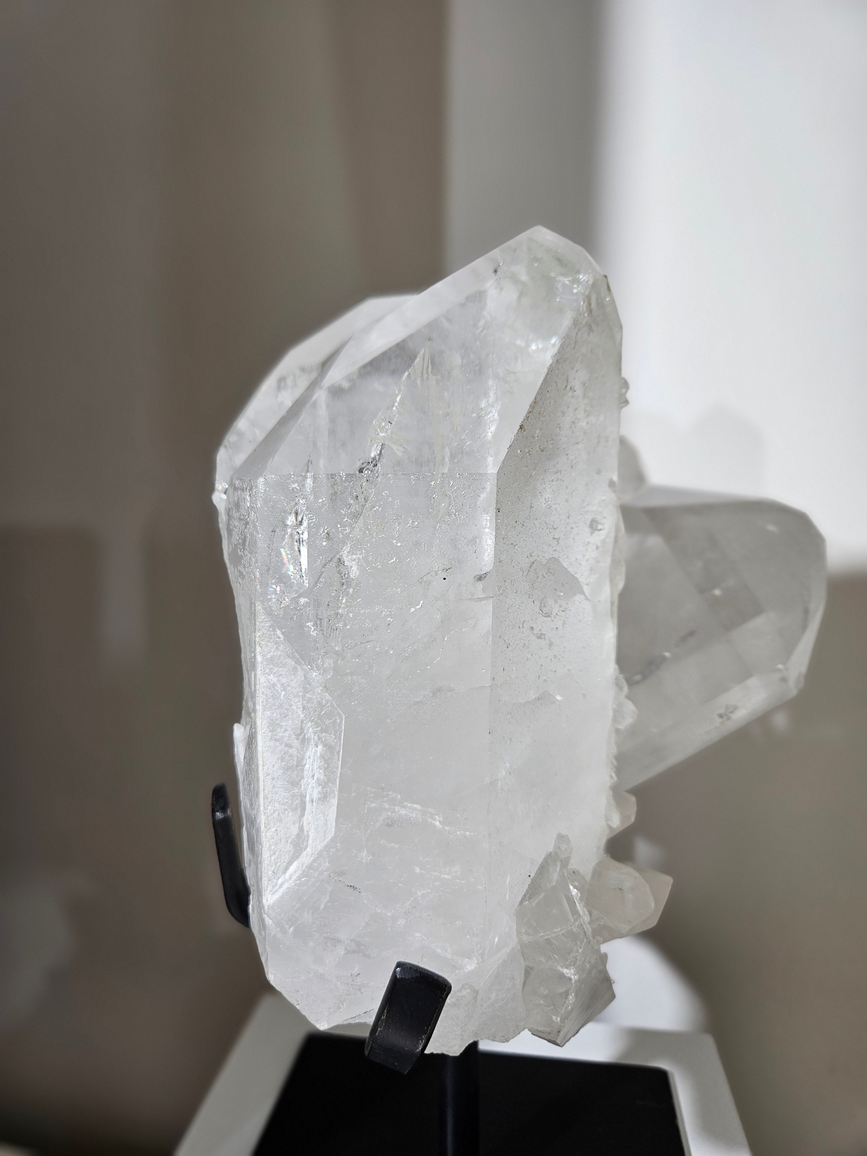 Quartz Twin Statement on Stand