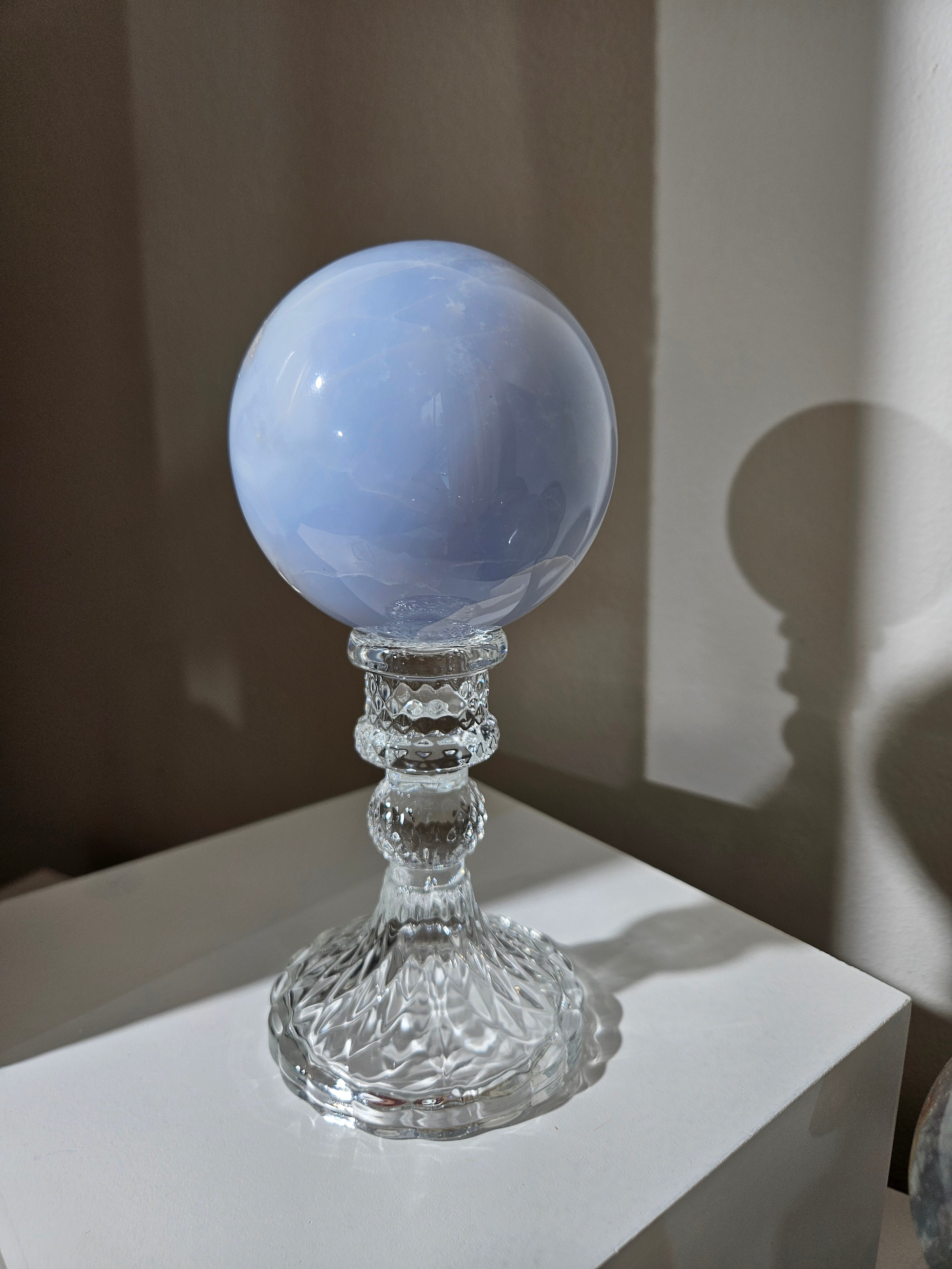Blue Chalcedony Sphere 003