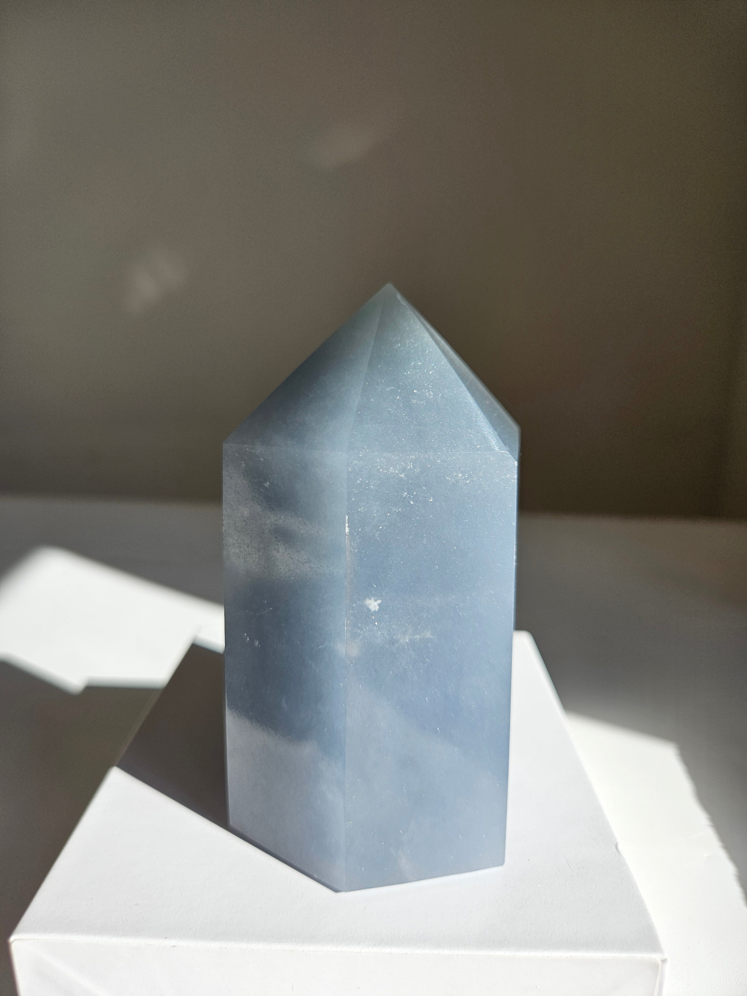 Snowflake Angelite Tower 012