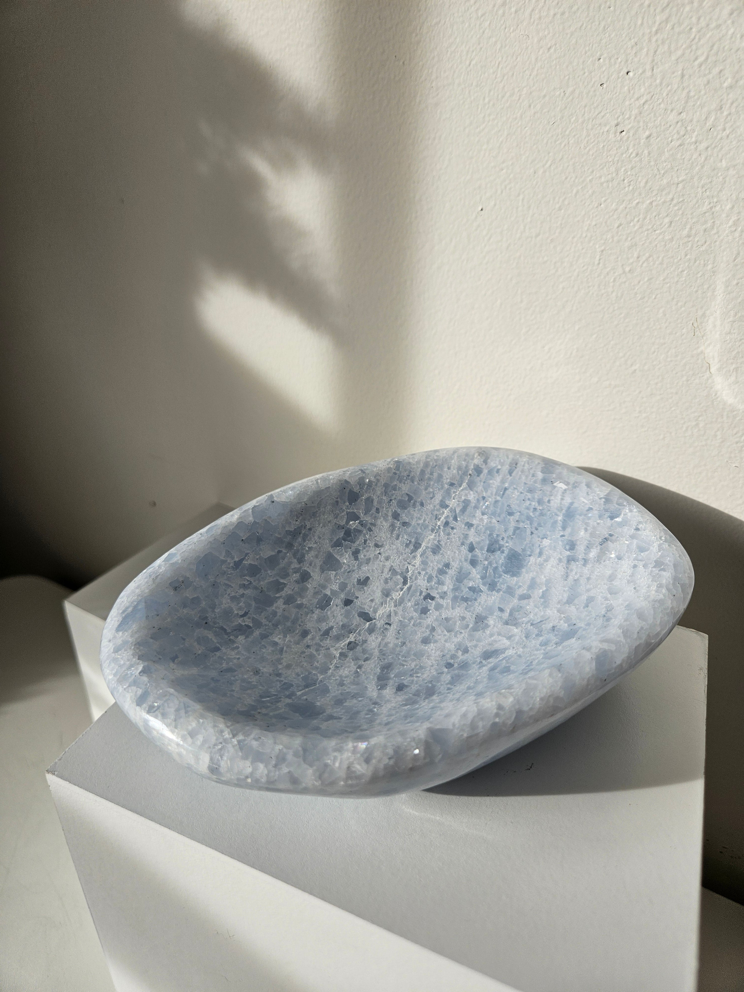 Blue Calcite Bowl 003