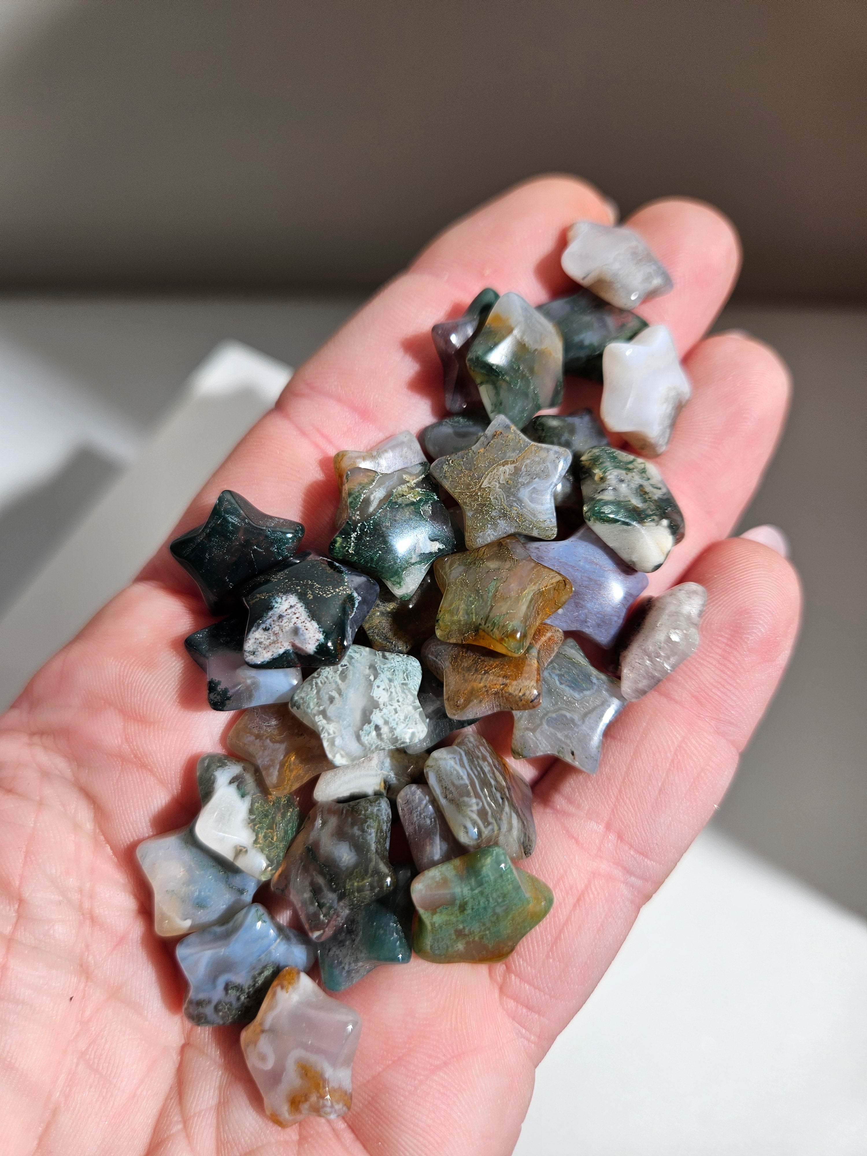 Agate Mini Stars | set of 10
